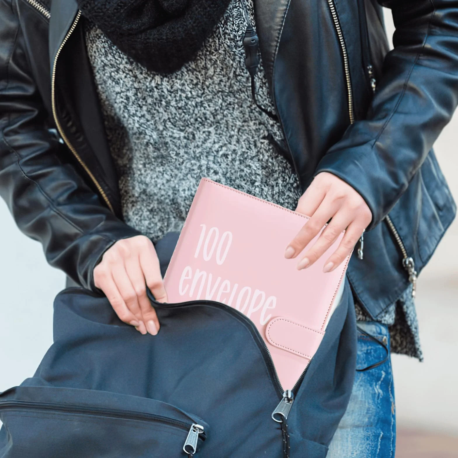 100 Envelope Savings Challenge Binder, A5 Libro Del Risparmio, Risparmia € 5050, Budget Planner, Rosa