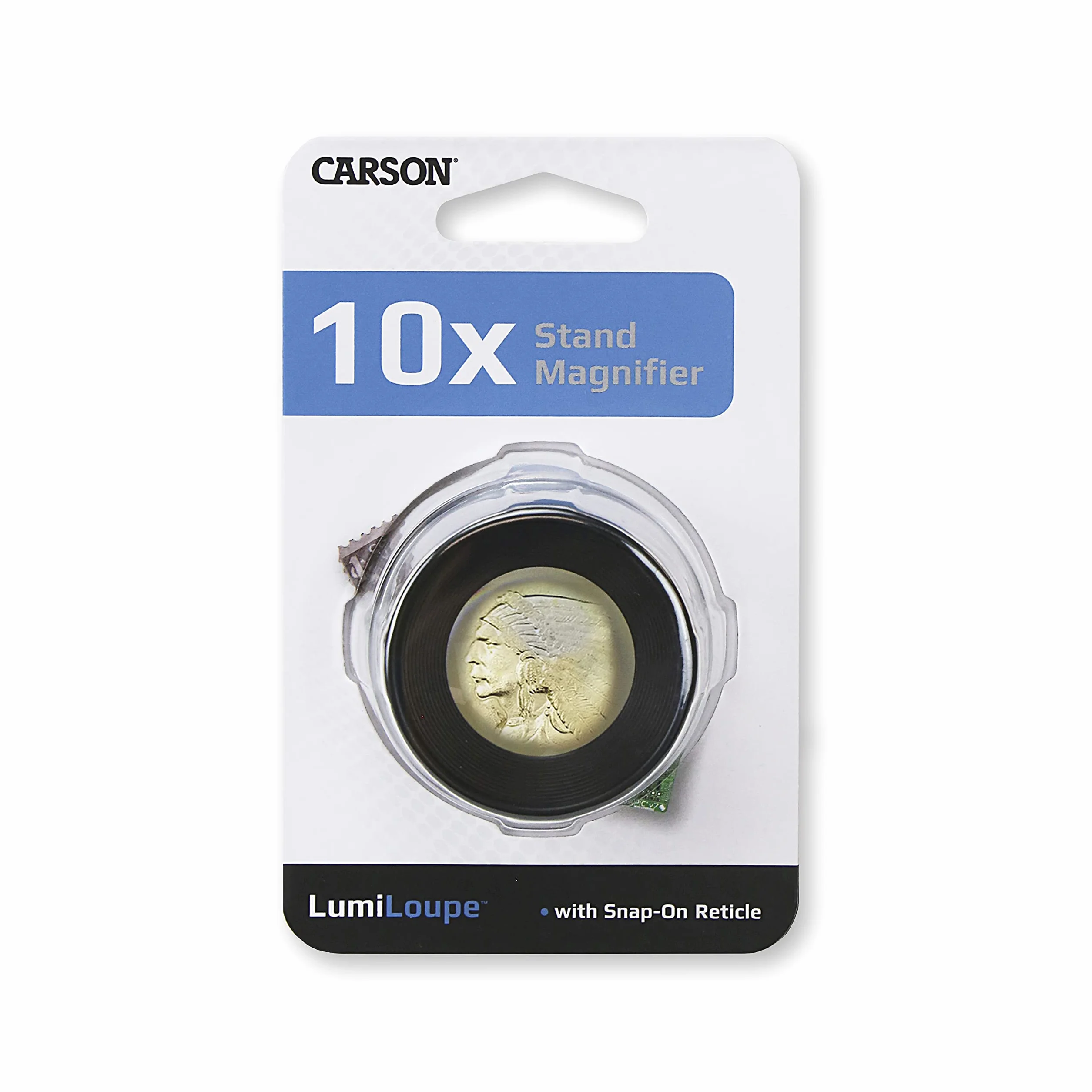 Carson Optical LumiLoupe LL-20 lente di ingrandimento x10 con griglia di misurazione