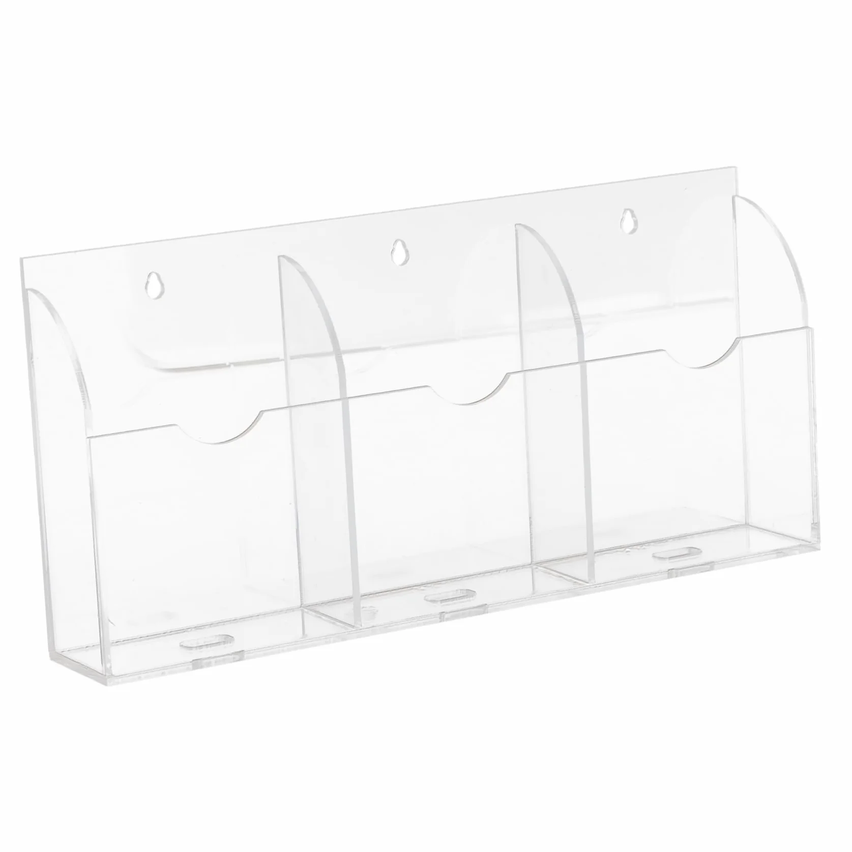 MAGICLULU 4 Pz Supporto di ricarica per smartphone da parete in acrilico a 3 slot custodia per telefono impermeabile magnetico presa wall organizer portatelecomando rack porta telecomando