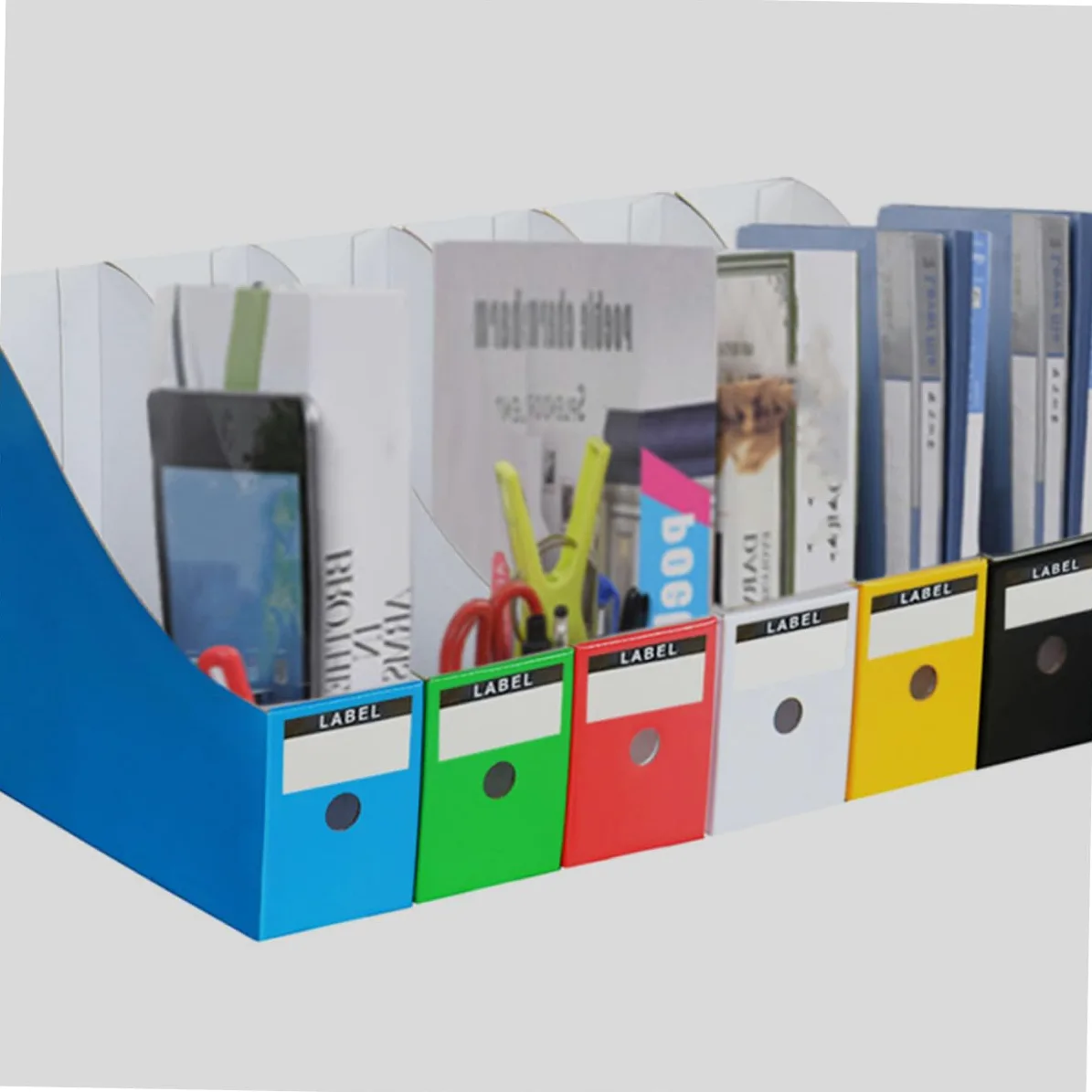 Veemoon 6 Pezzi Organizer Per Scrivania in Porta Riviste Scatola Per File Da Ufficio Portadocumenti Scaffale Per Documenti Organizer Per Documenti Da Scrivania Scatola Per