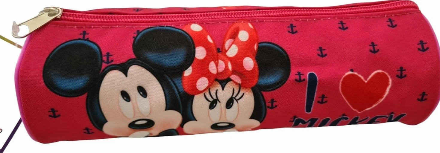 Portapenne Astuccio Borsellino Scuola Bambini 21x7x6cm Minnie Mouse
