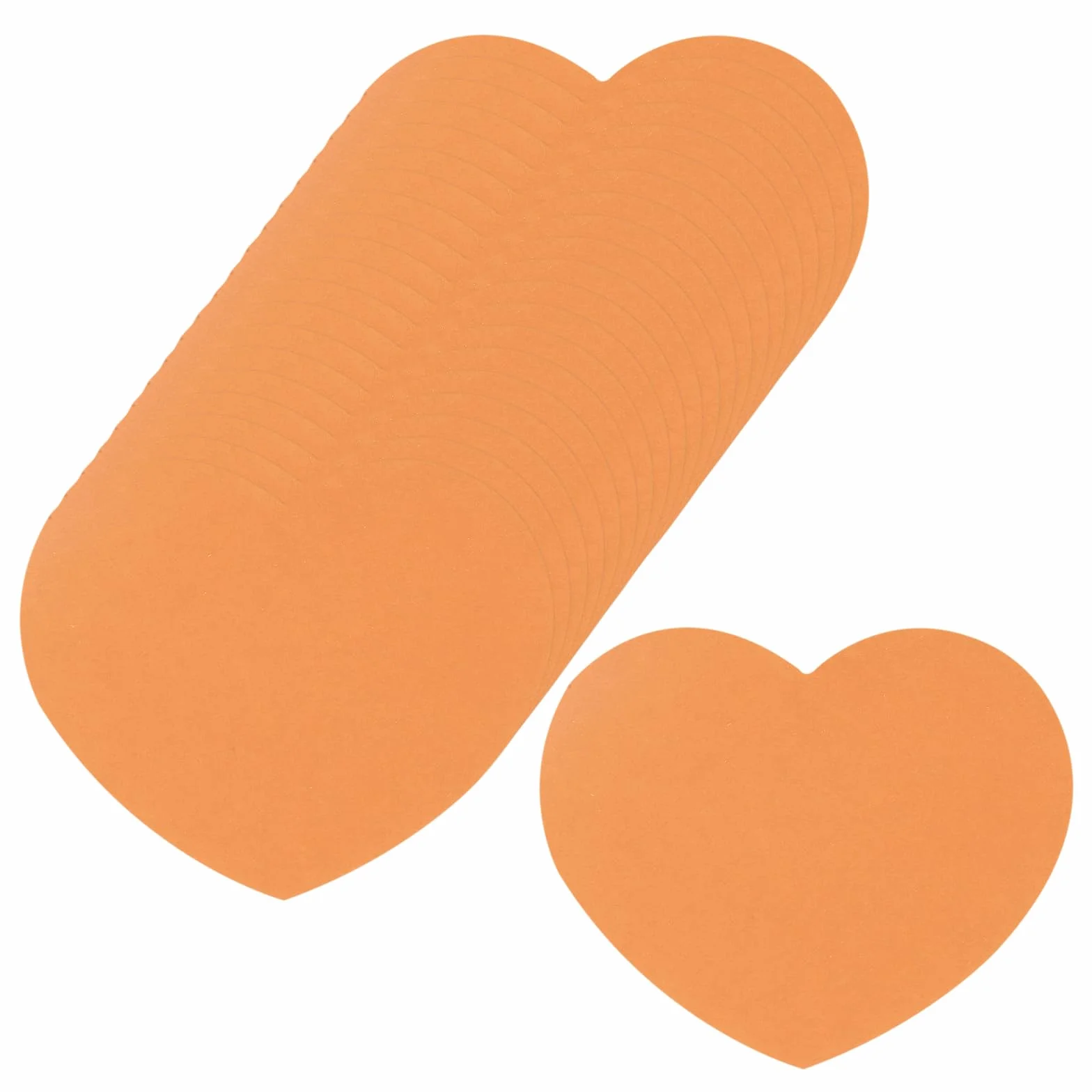 Cartoncini a forma di cuore 6,3 x 7,6 cm per San Valentino progetti artistici decorazioni casa arancione
