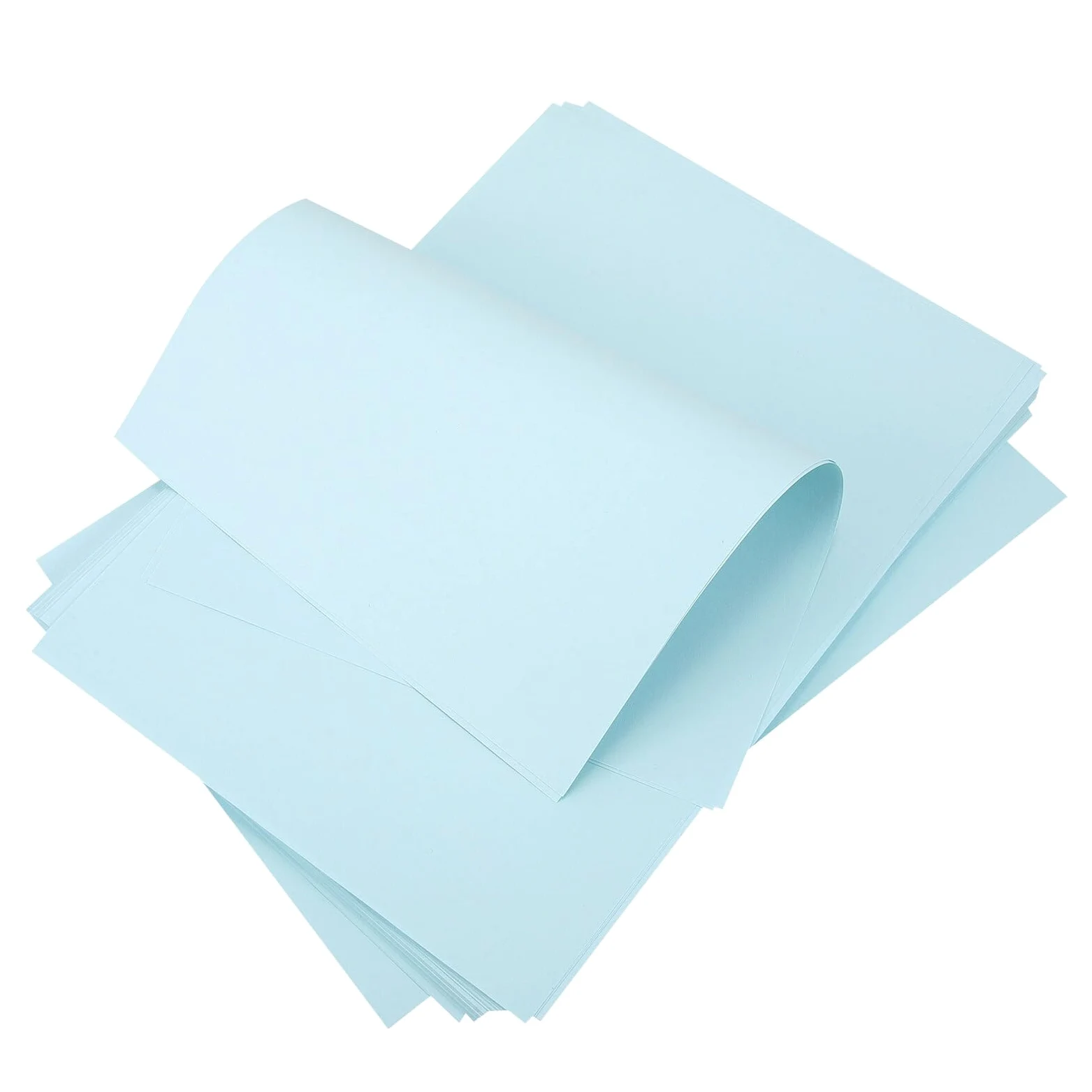 200 Pezzi Carta Blu per Stampante e Fotocopie Carta da Scrittura e Origami Doppia Faccia Risma Bulk per Ufficio e Progetti Creativi