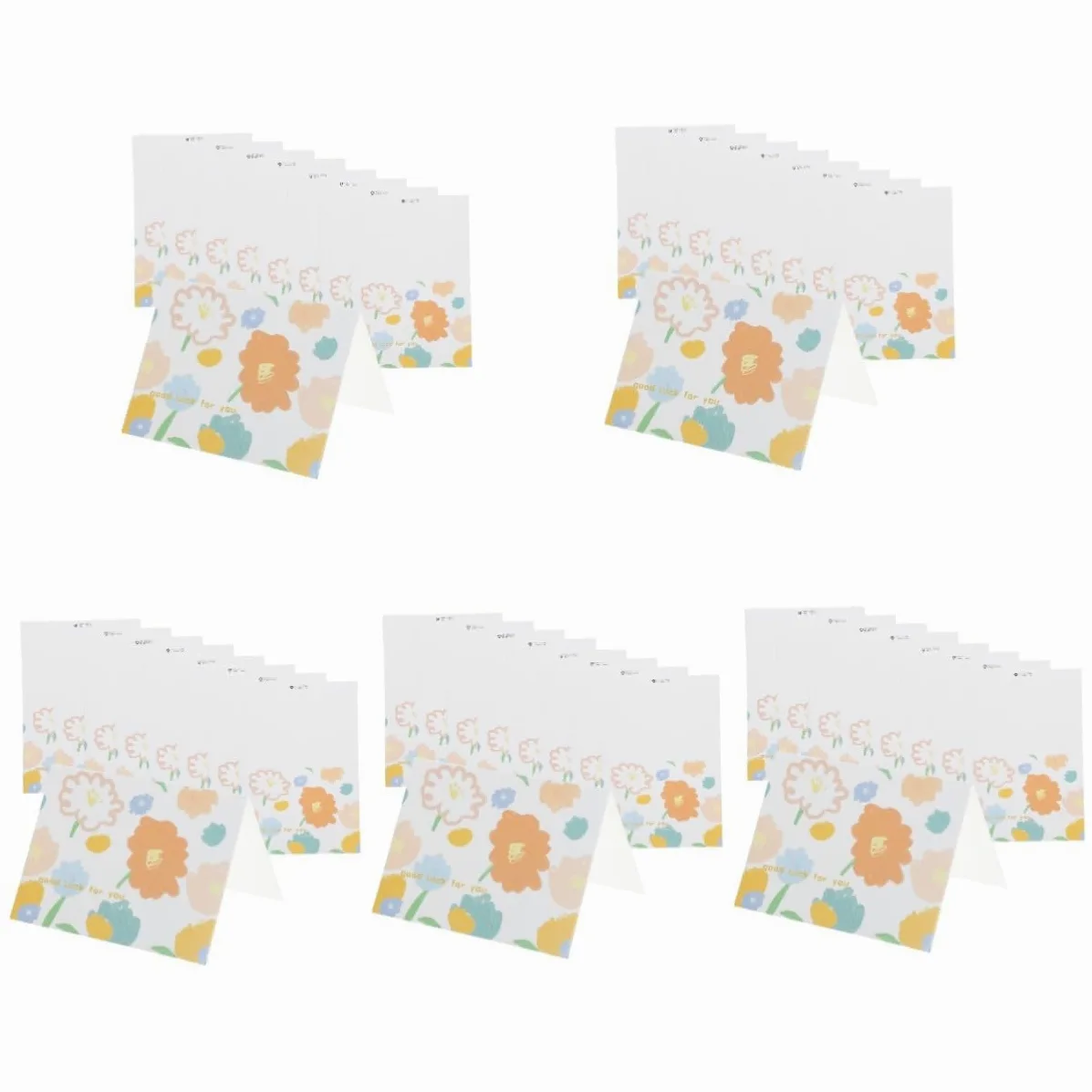 COHEALI 250 Pezzi 50 Biglietti di Auguri Pieghevoli per Festa della Mamma e Compleanno, Carte Decorative Design Colorato, Angoli Arrotondati, Set da 50 Pezzi per Celebrazioni e