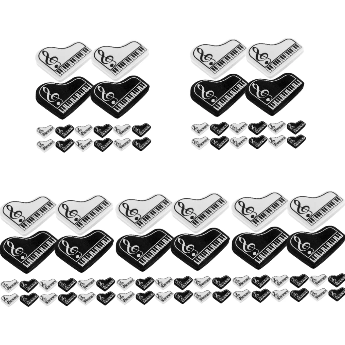 VILLCASE 5 Set Gomma Cartoleria Gomme Per Pianoforte Pennarelli Per Lavagna Bianca Piccole Gomme Alla Rinfusa Piccole Da Matita Pennarelli Cancellabili A Secco 20 Pezzi * 5