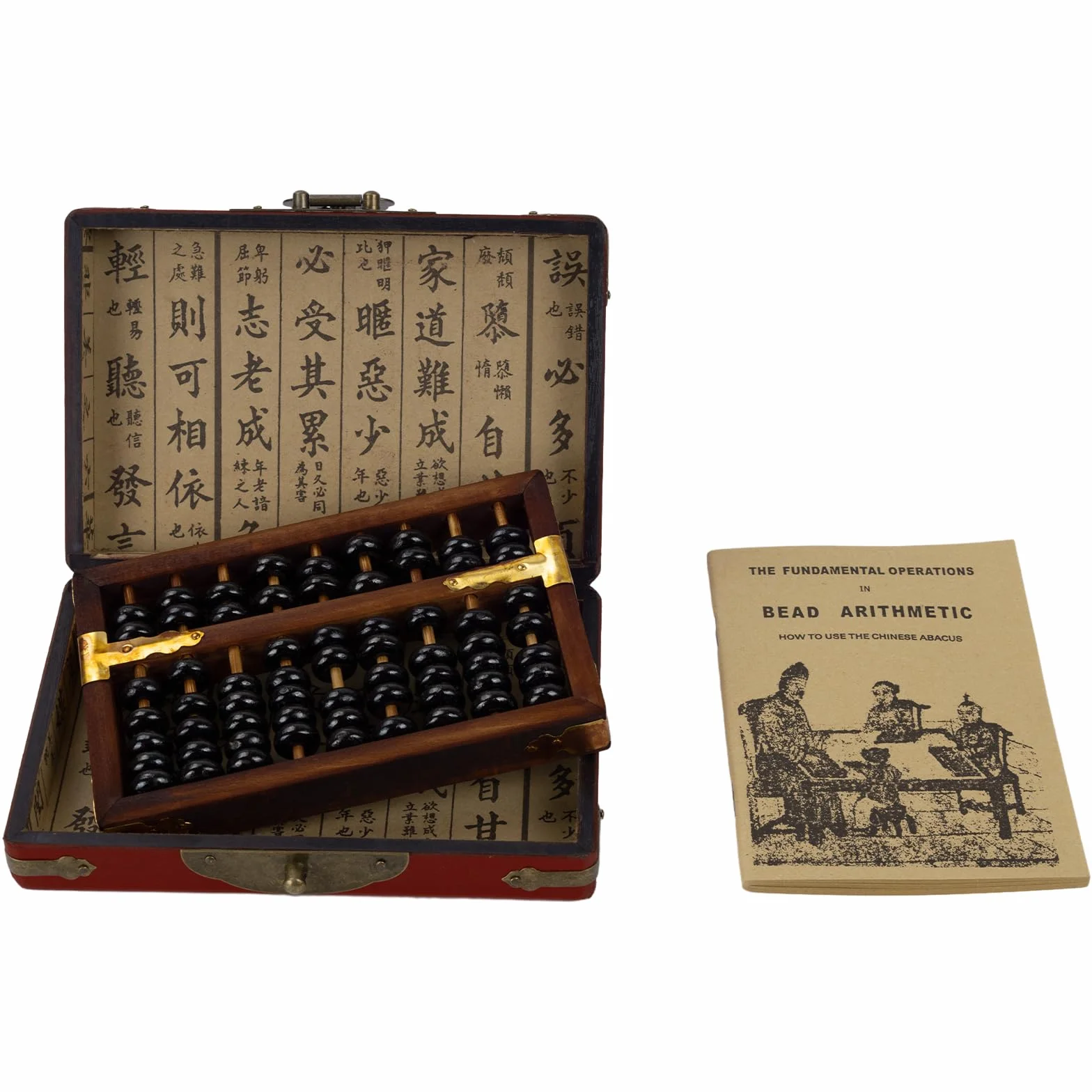 Larcele Vintage Abaco di Legno per Bambini Scolastico Educativi Materiale per Studente sp-01
