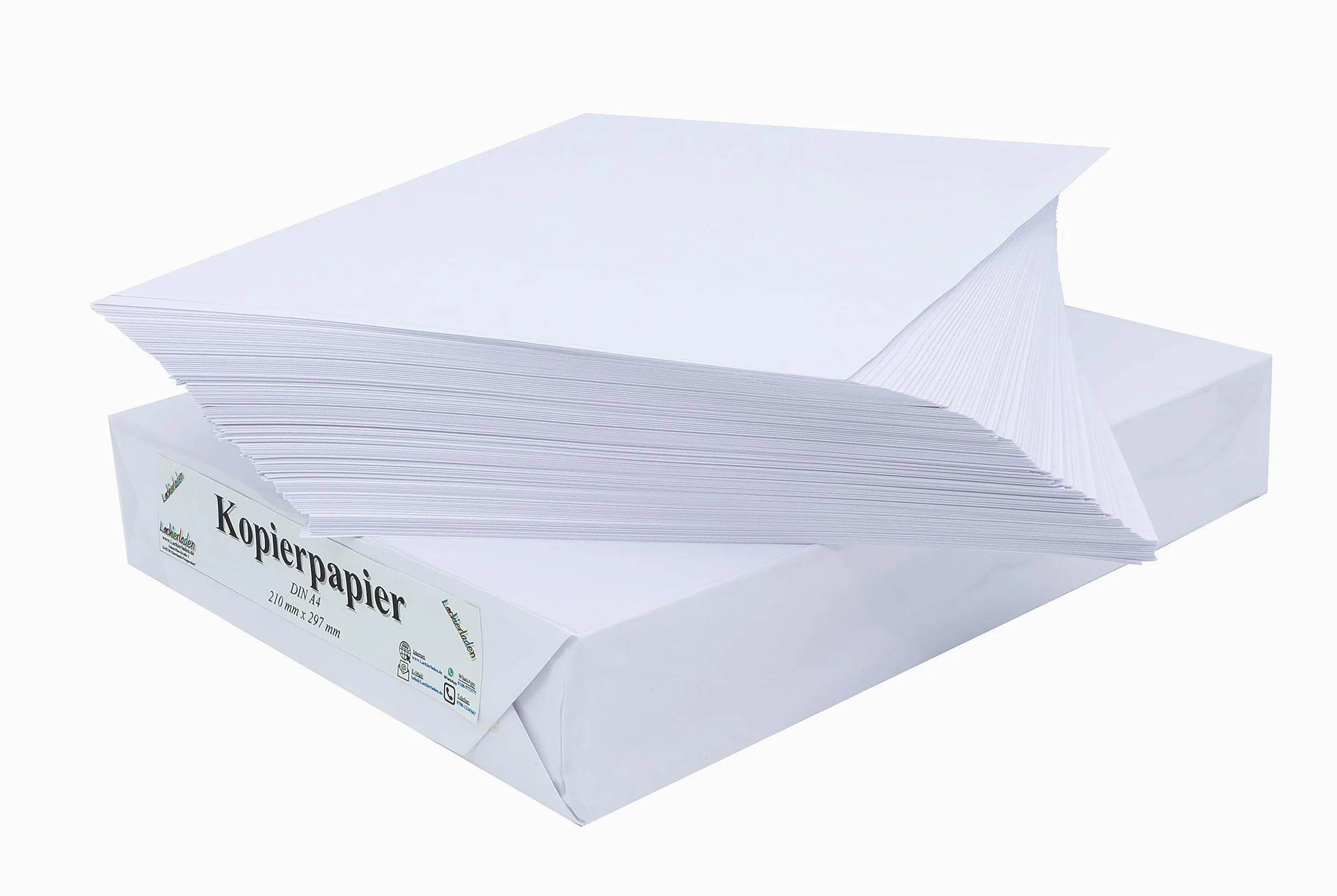 2500x Carta fotocopie DIN Foglio A4, 80g/qm