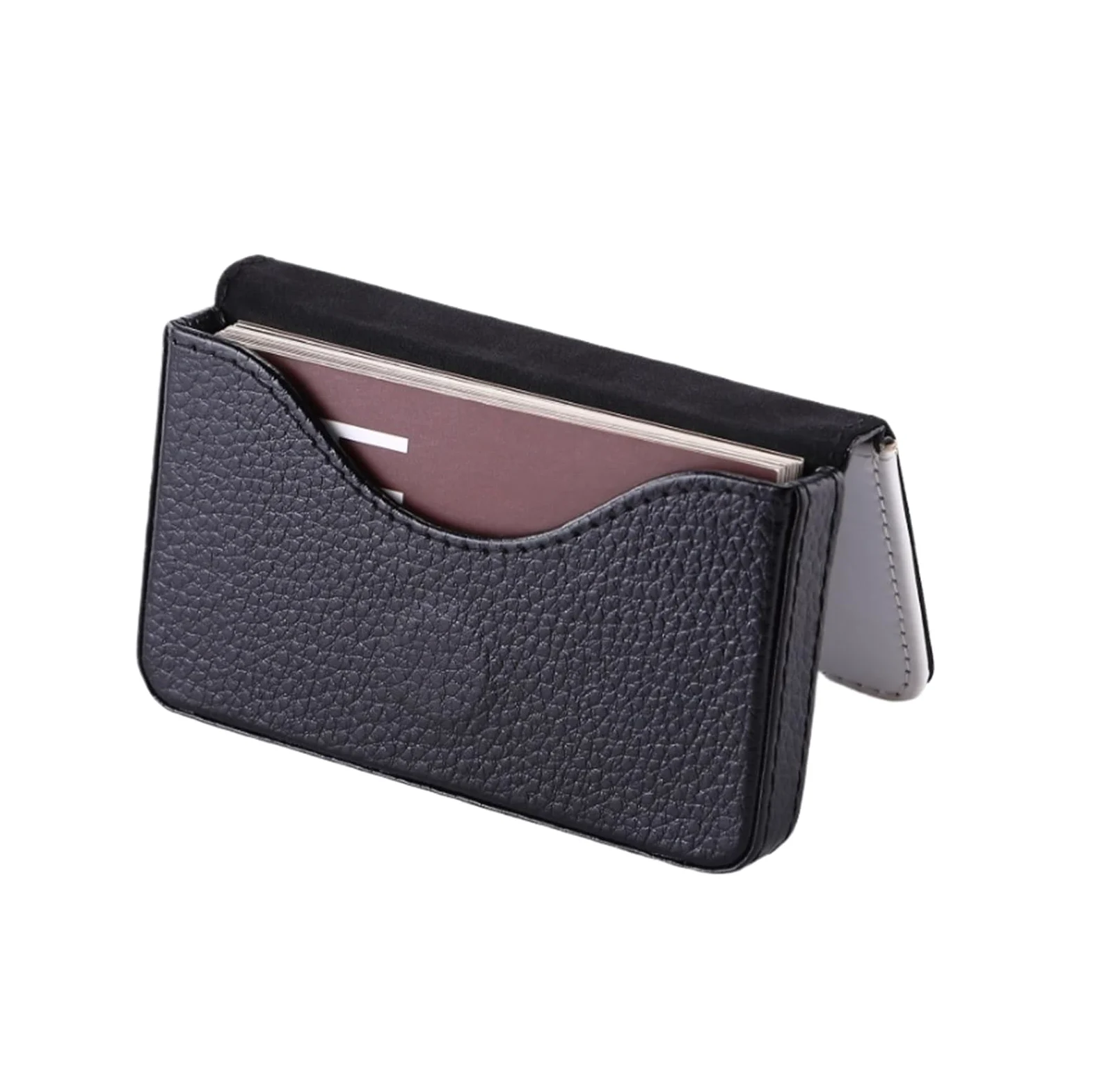 Porta Biglietti da Visita Accessori for Ufficio Supporto for Biglietti da Visita Multifunzione Forniture for Ufficio Portabiglietti Visita Tavolo(Black)