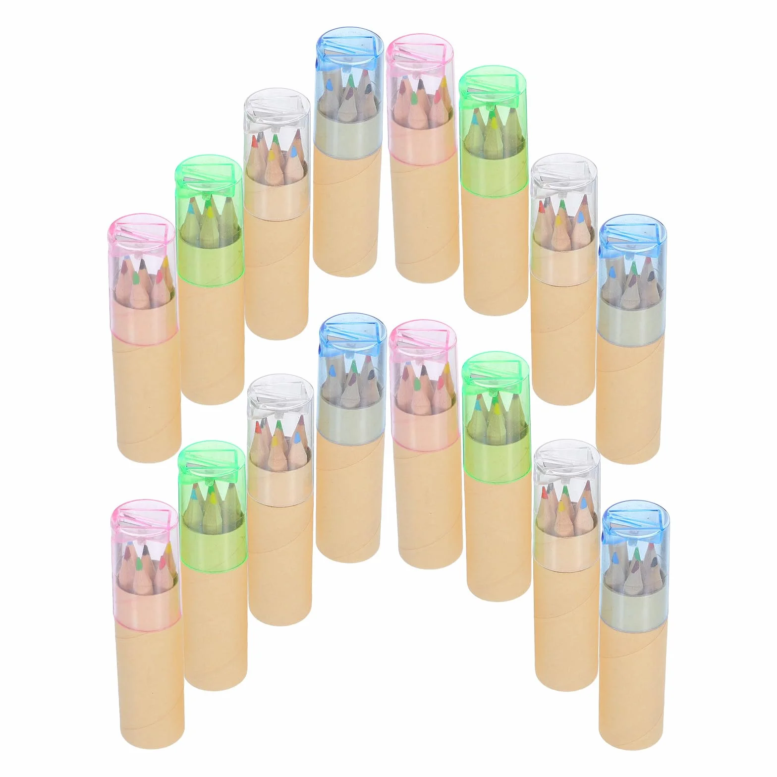 YARNOW Set da 32 Mini Matite Colorate con Temperamatite, Astuccio Portatile e Artisti, Contenitore Compatto per Disegno a Matita, Materiale Artistico per Scuola e Schizzi Creativi