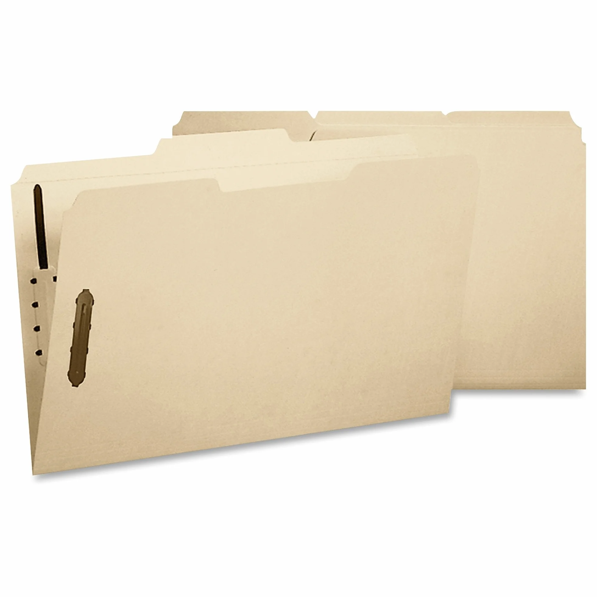 Smead Fastener Cartellina per cartelle, 2 elementi di fissaggio, 1/3 tagli, formato lettera, Manila, 12 per confezione (11537)