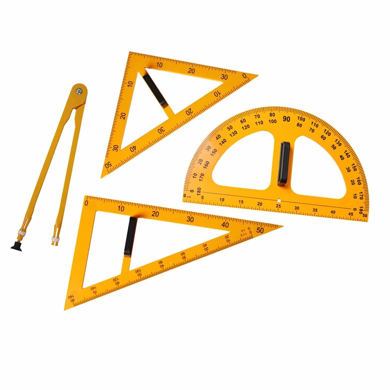 Attrezzatura per matematica e geometria, righello, disegno numerico di grandi dimensioni, ausilio didattico per l'ingegneria, materiale scolastico