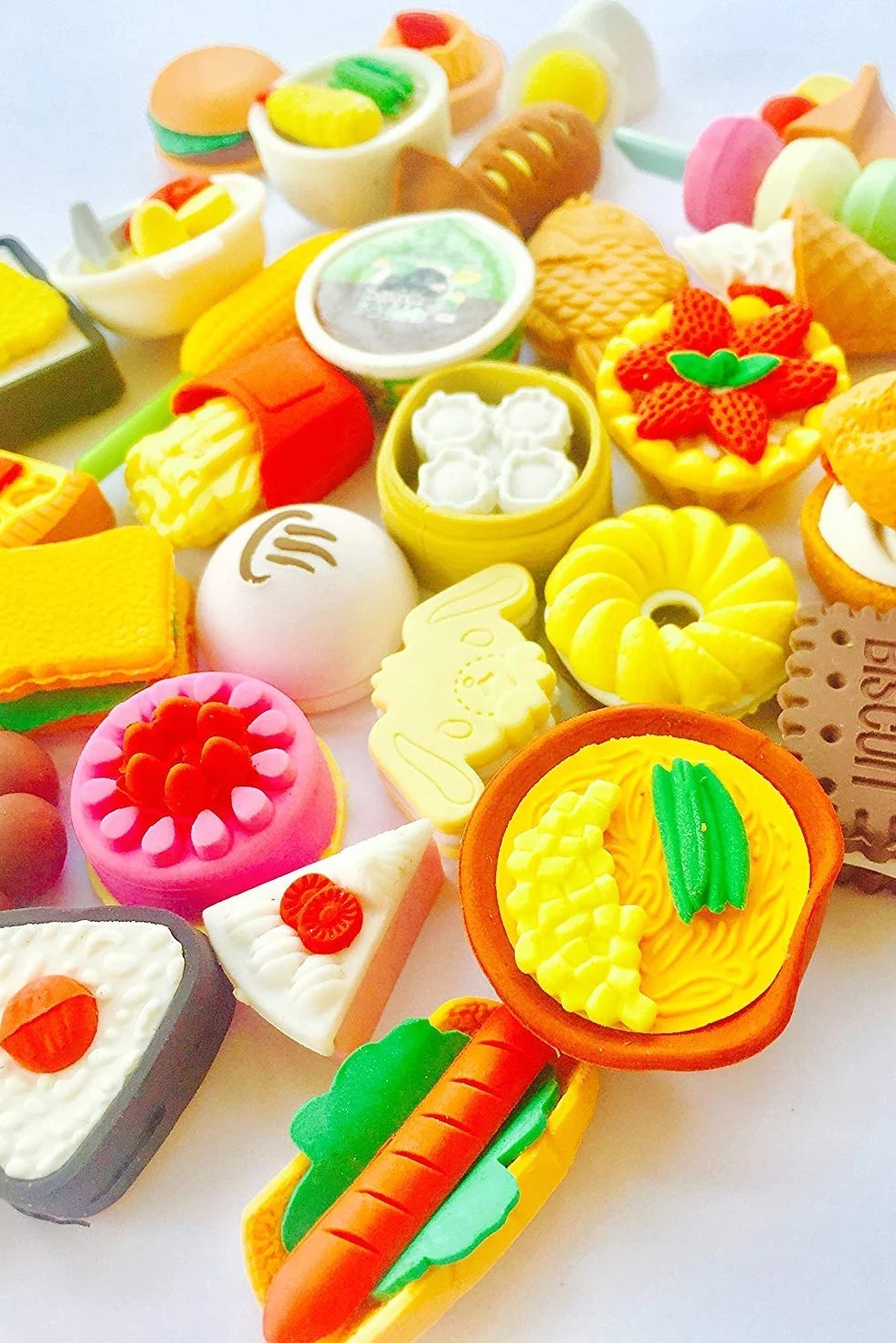 Gomme a forma di frutta e verdura per festa, 30 pezzi