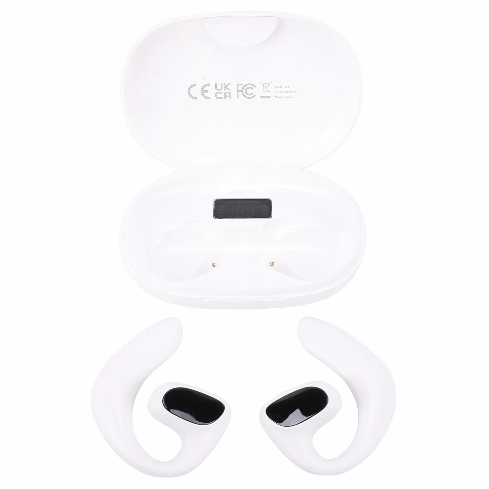 Fabater Auricolari Traduttori Multilingue Wireless con Cancellazione del Rumore per Viaggi D'affari, Chiamate Musicali, Auricolari Wireless per Traduzione AI per Viaggiatori D'affari (WHITE)