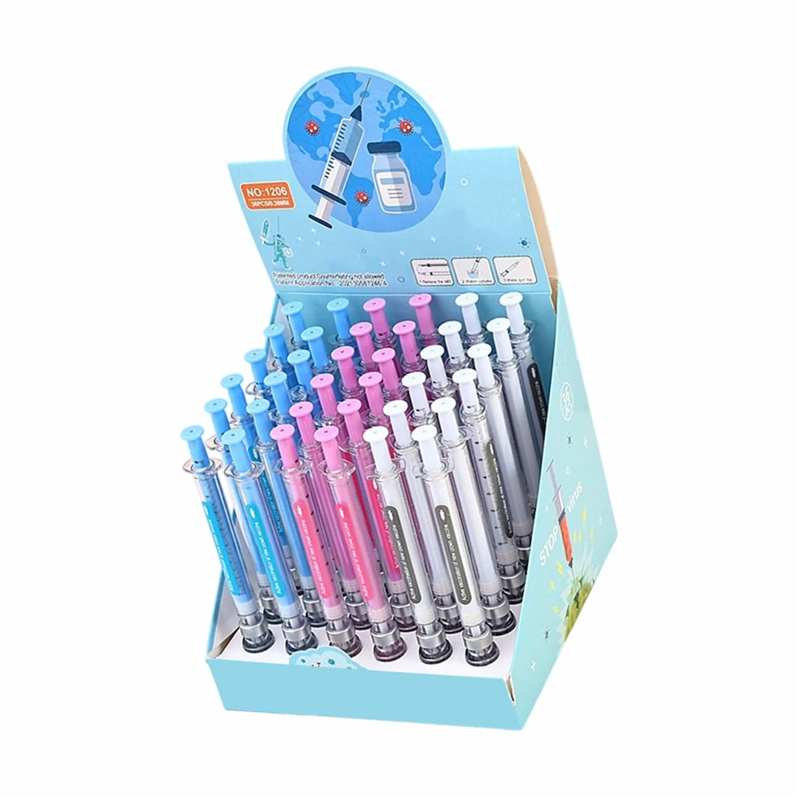 36 divertente penna gel inoculatore 0, 38 mm penna con inchiostri gel a punta d ' ago con marcatura in inchiostri neri per prendere appunti matite divertenti per ridimensionare
