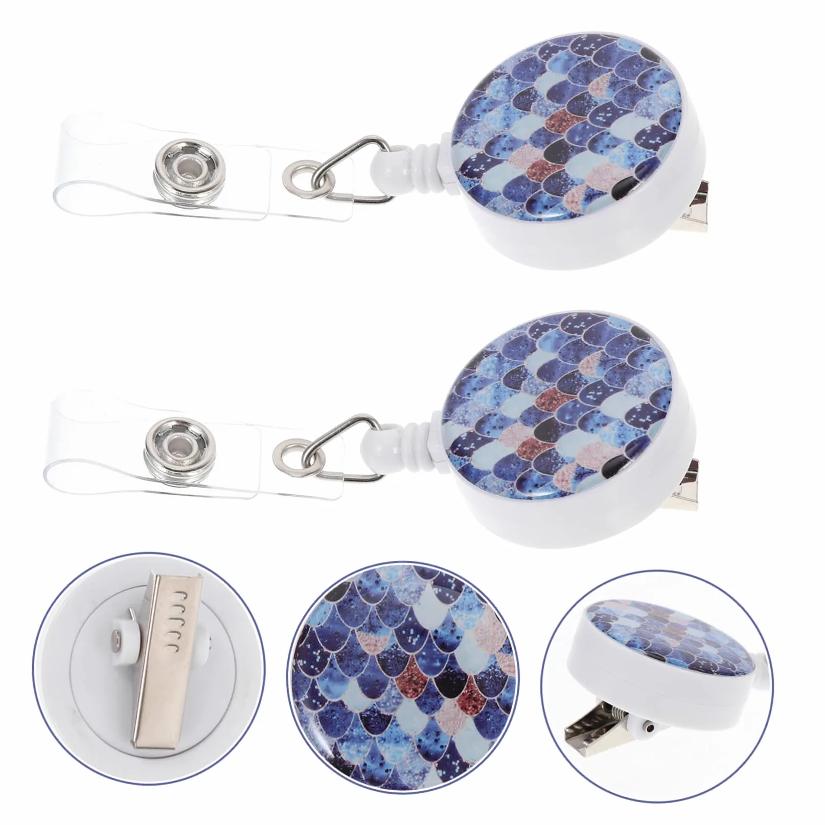 MAGICLULU 10pezzi Badge Retrattile Plastica Distintivi Telescopici Con Design Elegante e Facile Da Trasportare Accessori Per Id Per Ufficio e Eventi