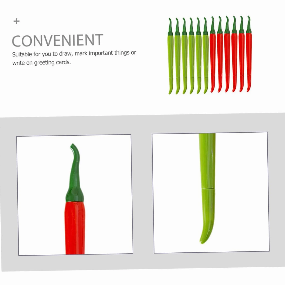 60 Pezzi Penne Gel Punta Fine Forma di Peperone di Penne Colorate per Studenti e Ufficio Scrittura Liscia e Portatile Regalo Originale per Amici