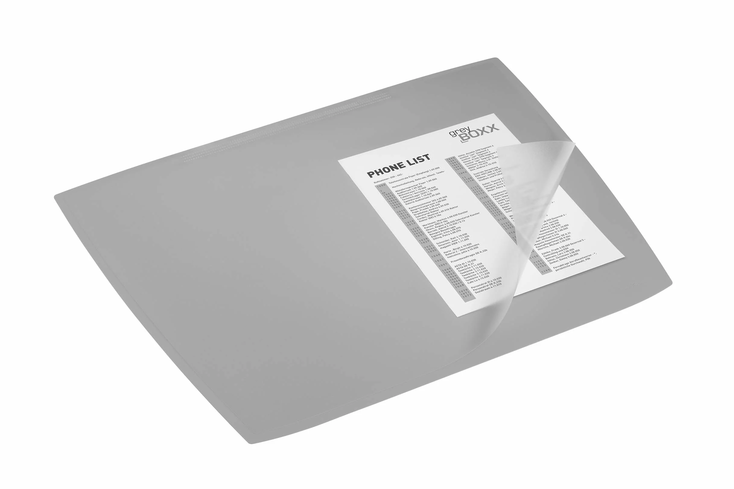 Sottomano scrivania Artwork PP 590x470 mm antiriflesso antiscivolo grigio