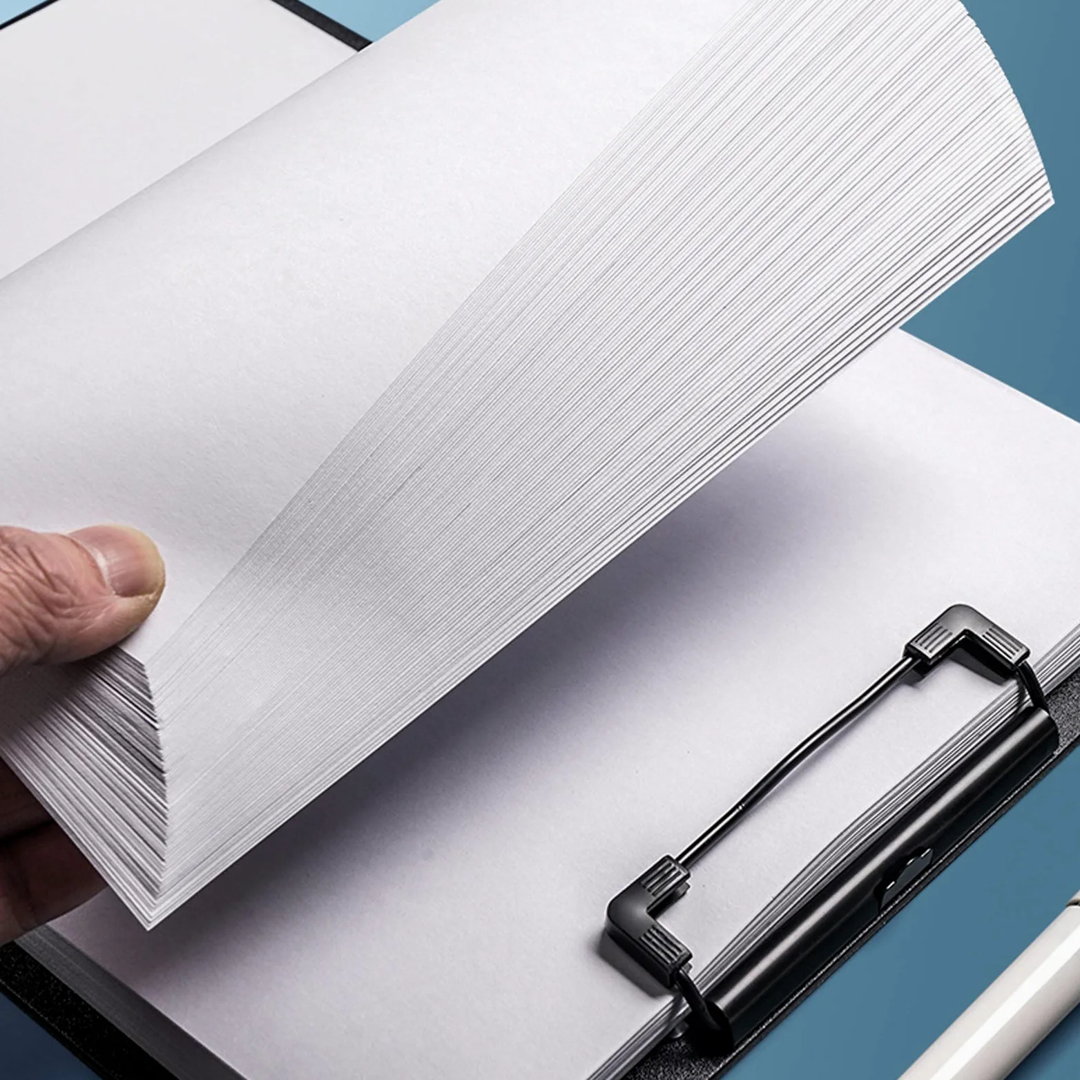 Tavoletta Portablocco Cartella di plastica per Appunti Document Document A4 e Letter con Foro Appeso telescopico con tavola da Scrittura Multifunzione Binder 5 Pack Portablocchi