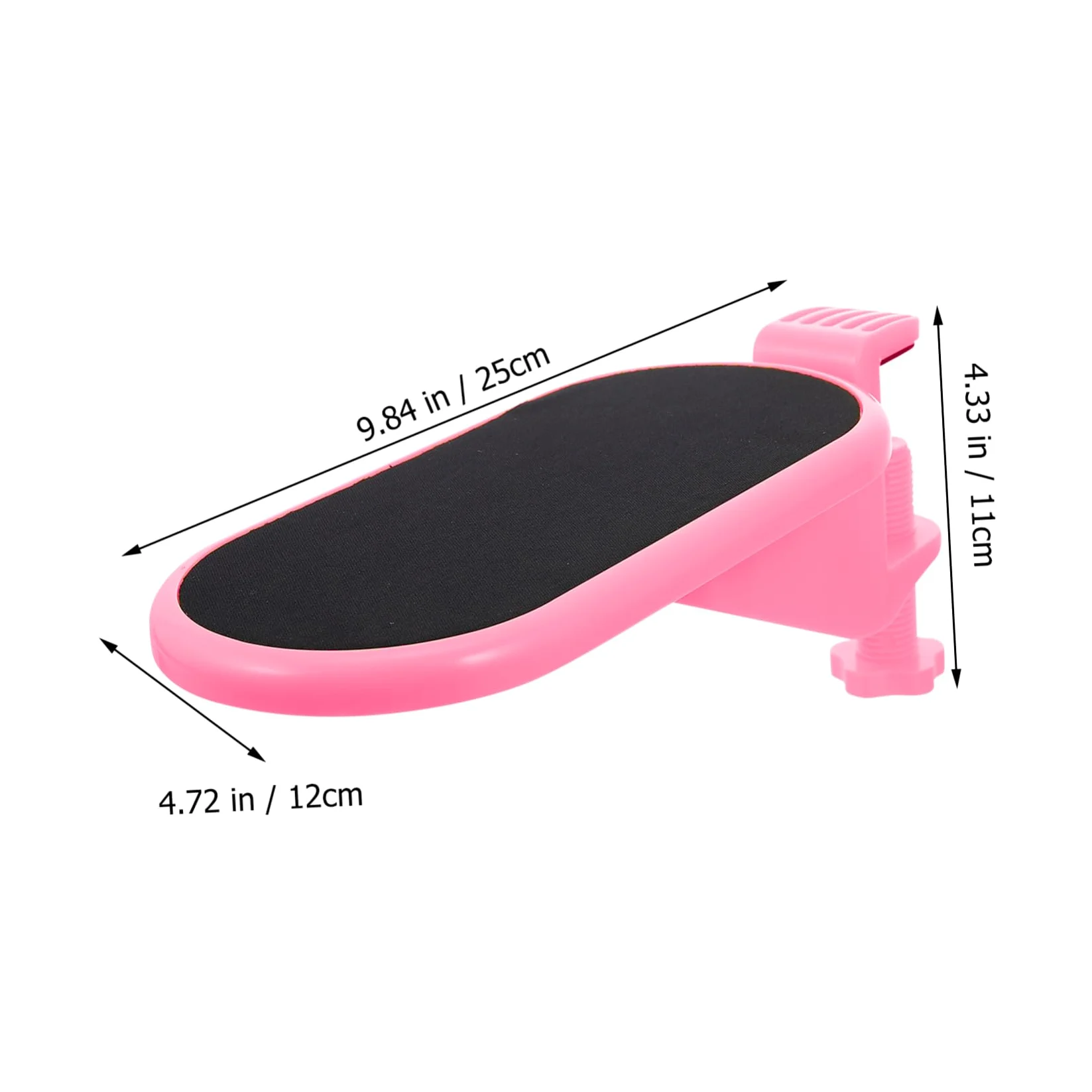 Poggia Polsi per Tastiera Ergonomico in Eva, Antiscivolo Rosa | Supporto Portatile per Computer, Riduce la Fatica della Mano, Adatto a Casa e Caffè