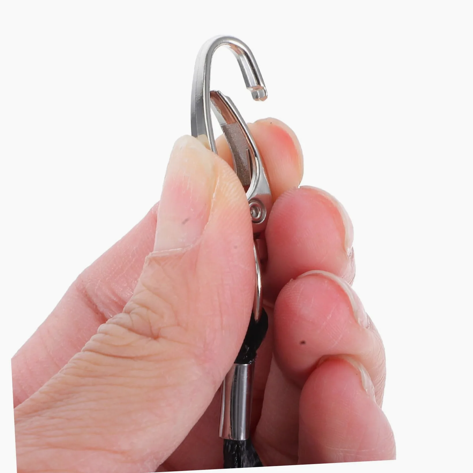 50pezzi Cordino per Badge Identificativi Nero Cordino da Collo con Clip per Porta Badge per Amministrazione e Ufficio Robusto e Leggero