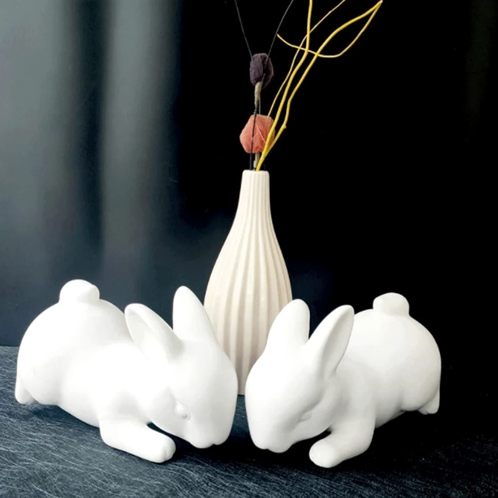 Reggi Libri, Fermalibri Fermalibri semplici carini in ceramica creativa Coniglio Moda naturale Regali decorativi in stile nordico fresco Ufficio Casa Scrivania