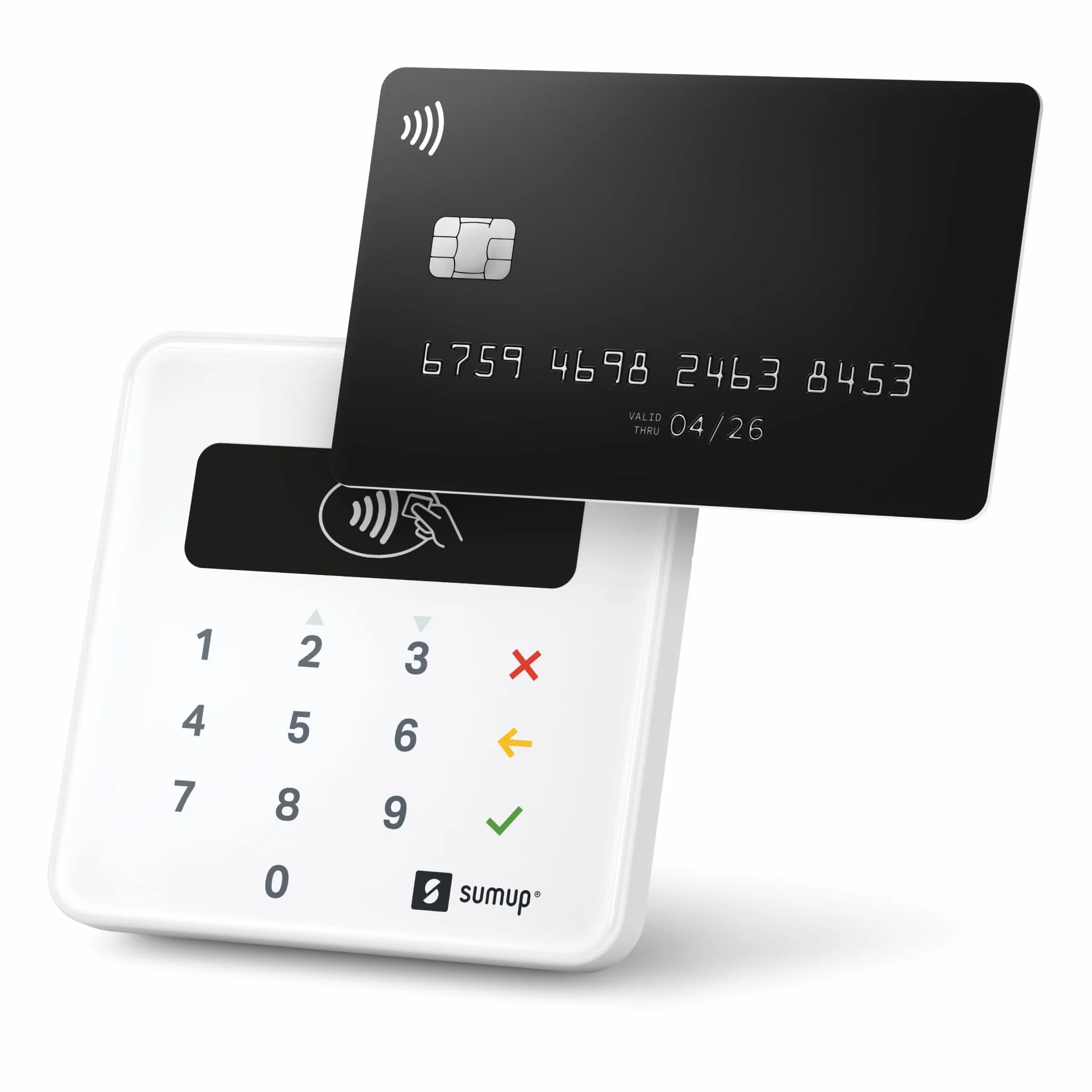 SumUp Plus Lettore di Schede Bluetooth - NFC RFID Lettore di Carte di Credito per Smartphone