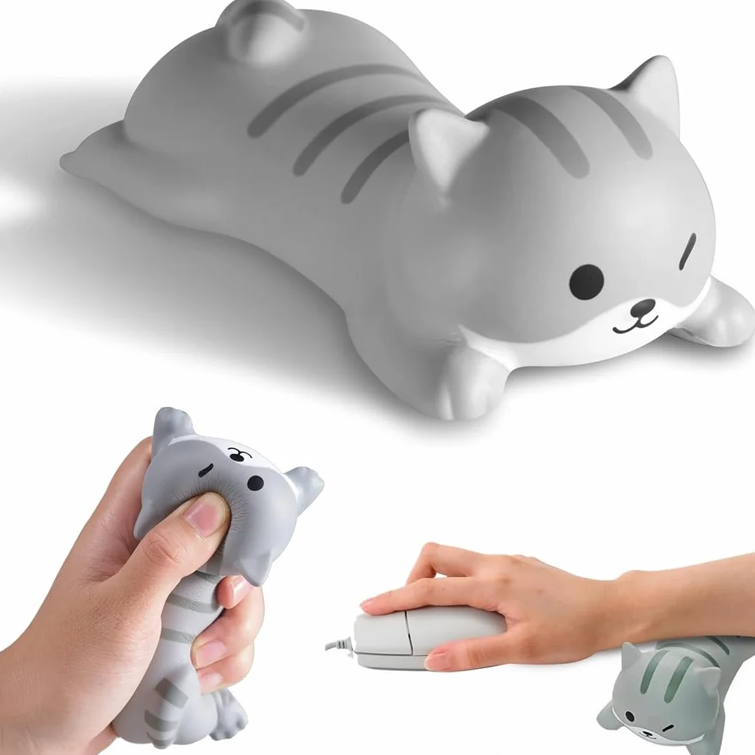 Poggiapolsi per Tastiera e Mouse Ergonomico Imbottito per Casa e Ufficio