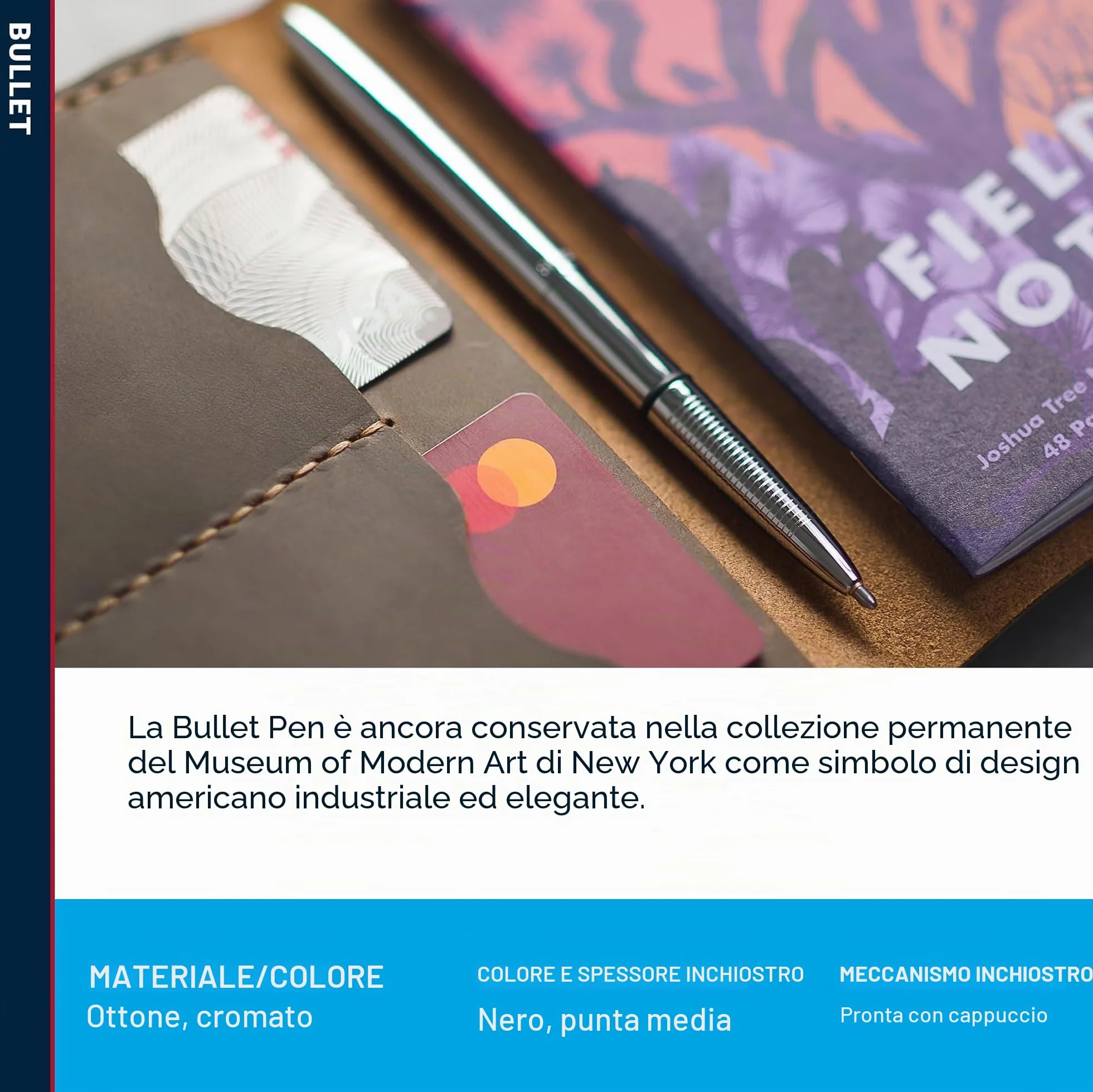 FISHER Space Pen Bullet – Genuine Disponibile in Diversi Colori, in Confezione Regalo