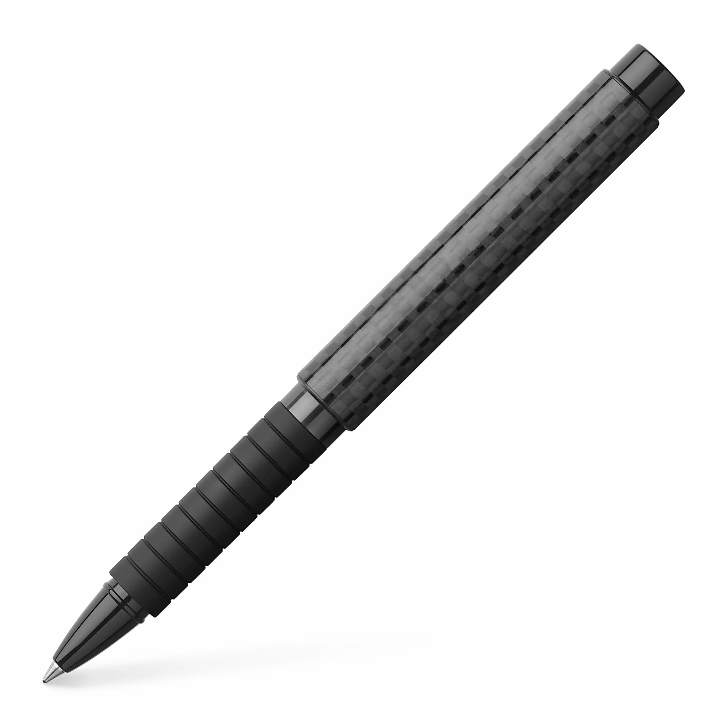 Faber-Castell 148868 - Penna roller Basic Black Carbon, spessore tratto 0,5 mm