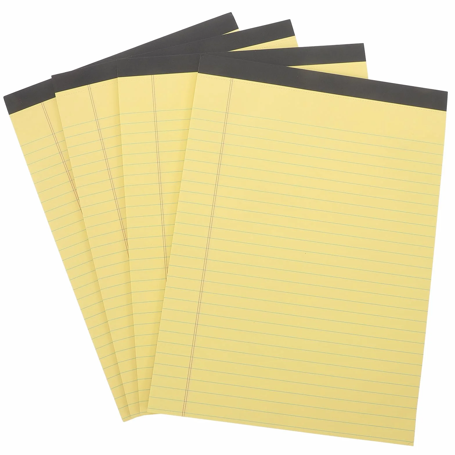 POPETPOP Blocco Note A4 Strappabile 21,4x29,6 Cm Set 4 Pezzi Carta Spessa a Righe Blocco per Appunti Tascabile per Ufficio e Scuola Promemoria e Pianificazione