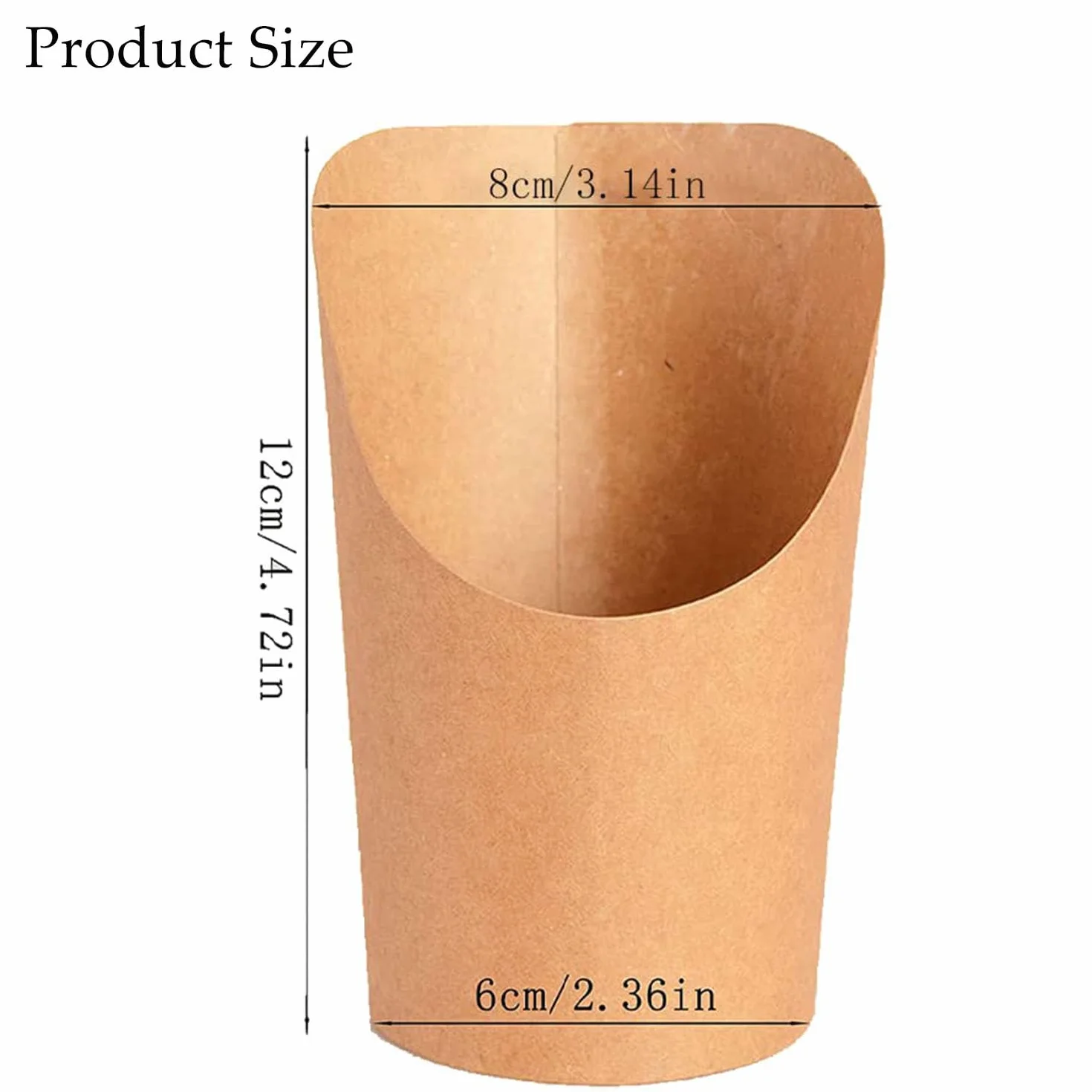 XYJJ 100 scatole di popcorn in carta kraft per feste, biscotti, patatine