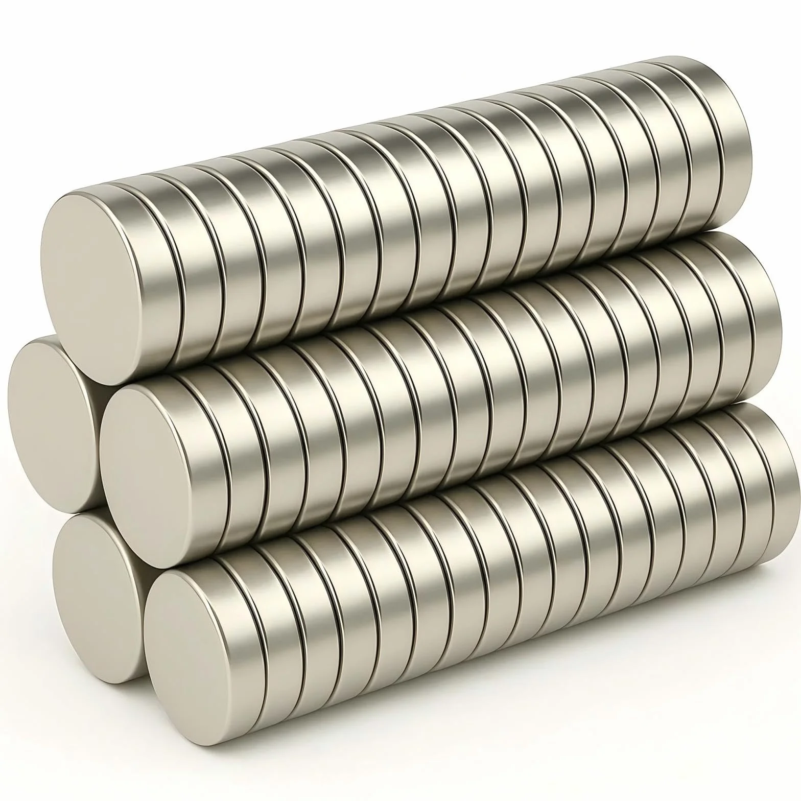 Magneti per stecche colletto in metallo 10×2 mm, potenti magnetiche confezione regalo