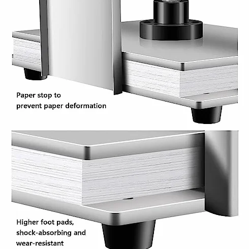 Macchina da stampa manuale per libri, buoni, fatture - Soluzione compatta ed efficiente per appiattire la carta