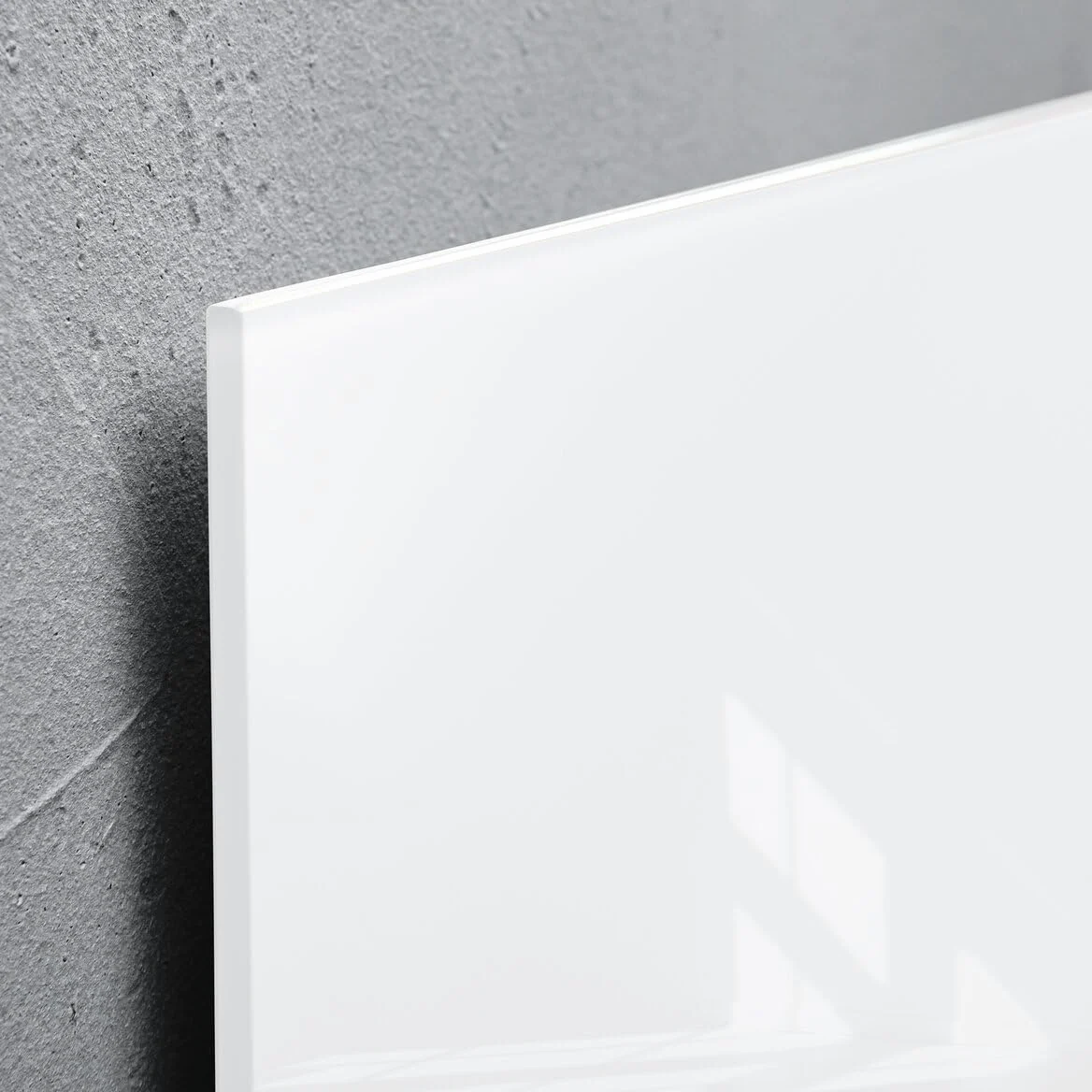 SIGEL Lavagna magnetica in vetro Artverum 100 x 100 cm | GL201, superficie lucida, vetro di sicurezza, 2 magneti al neodimio, bianco extra