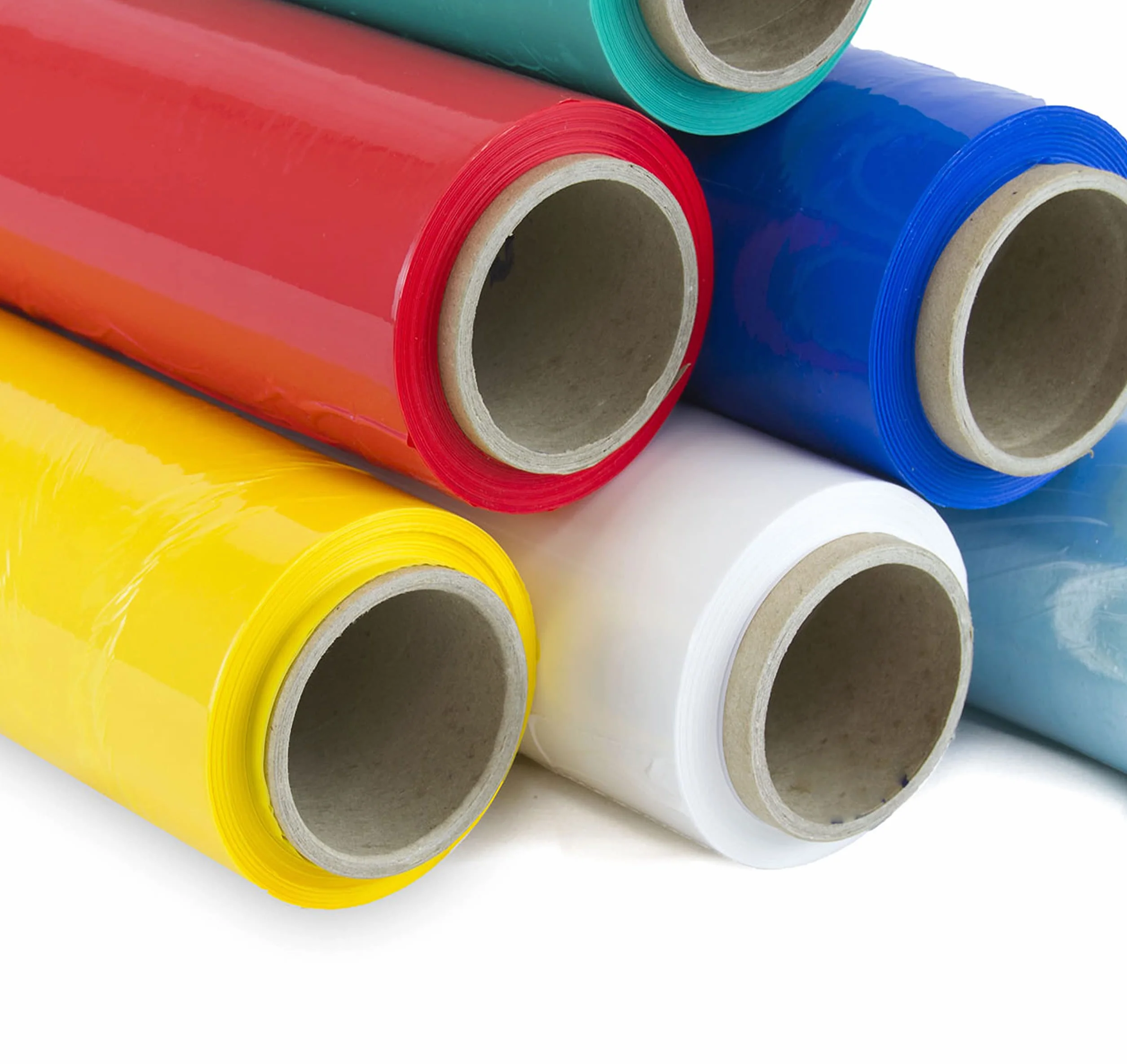 Pellicola per imballaggio 50 cm di larghezza e stirabile fino a 300 metri di lunghezza – Rotolo di pellicola elastica manuale per imballaggio industriale (36 rotoli, multicolore)