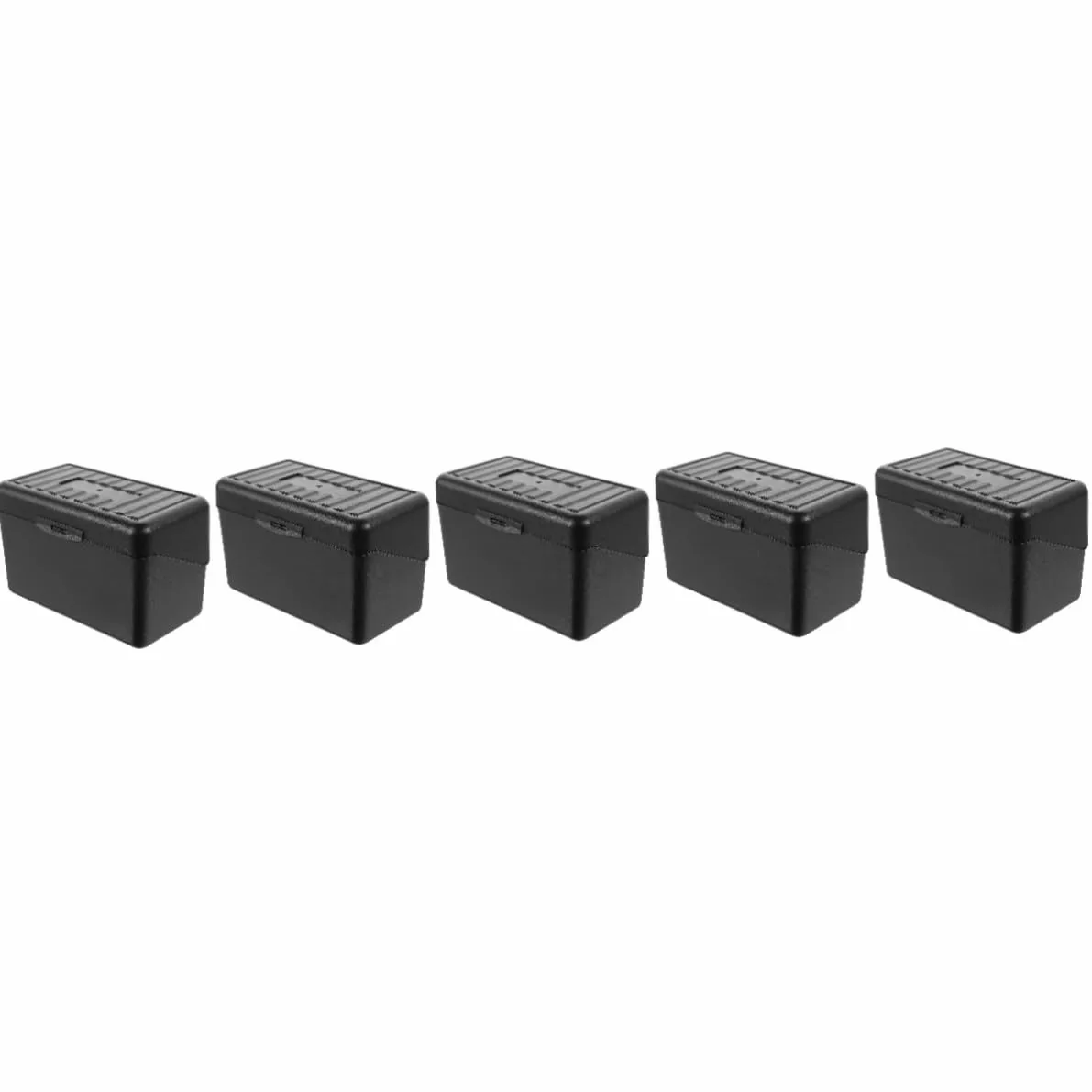 NUOBESTY 5 Pz scatola di carte titolare della carta organizzatore di biglietti da visita da scrivania raccoglitore carte organizzatore di carte supporto per biglietti da visita Black