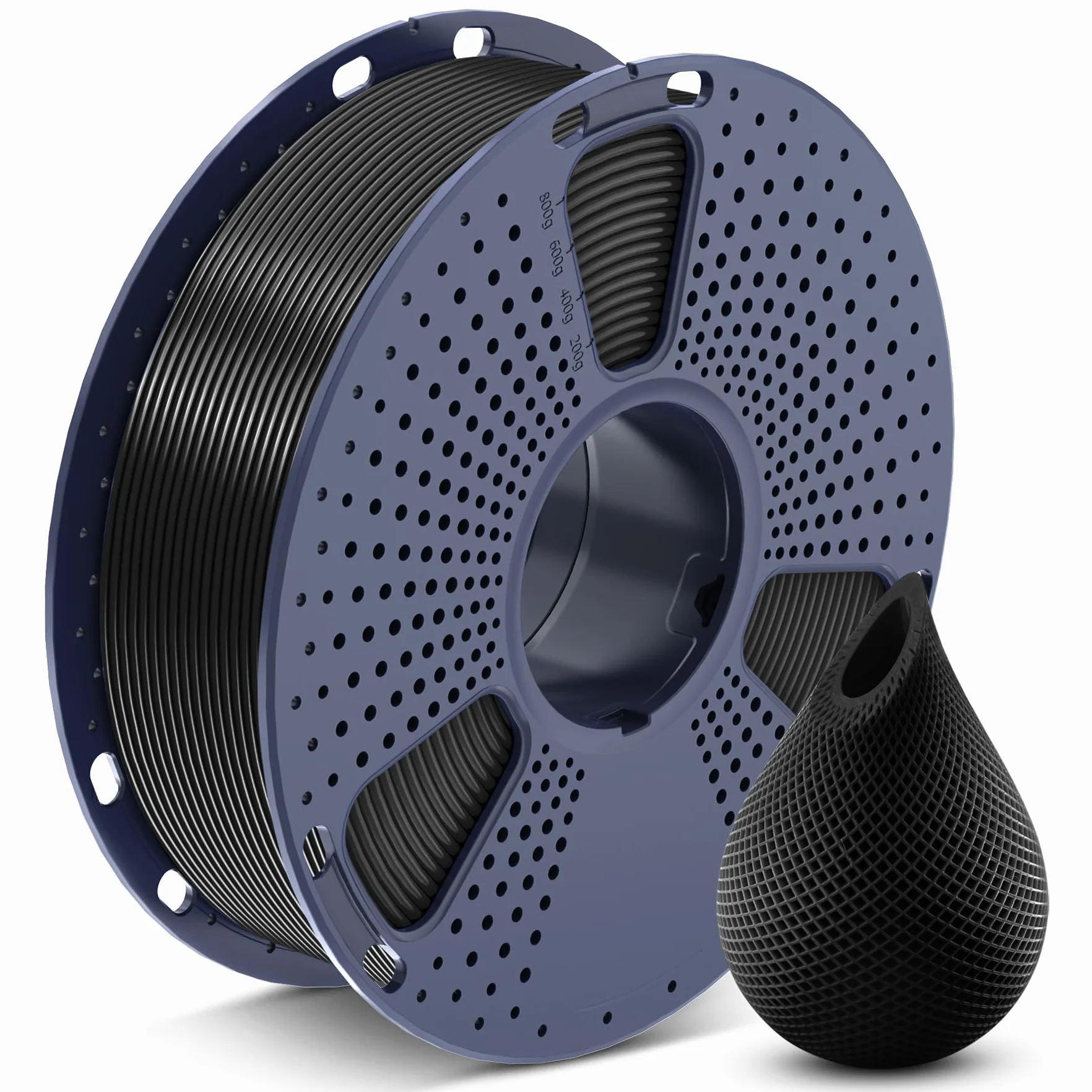 SUNLU PETG Filamento 1,75 mm 1 kg Bobina Nero per Stampante 3D