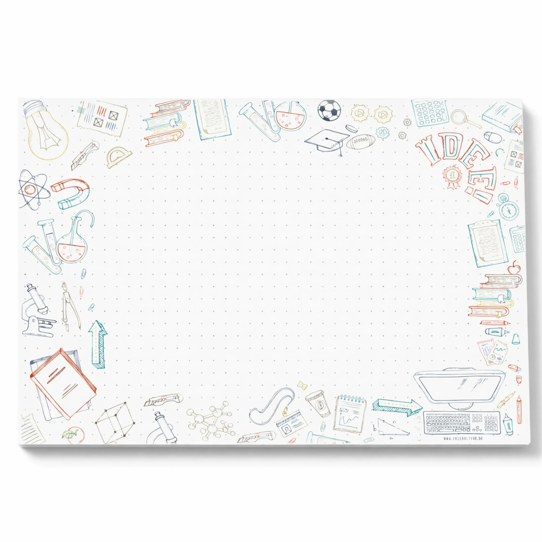 Friendly Fox Sottomano di carta XXL DIN A2 da strappare per bambini