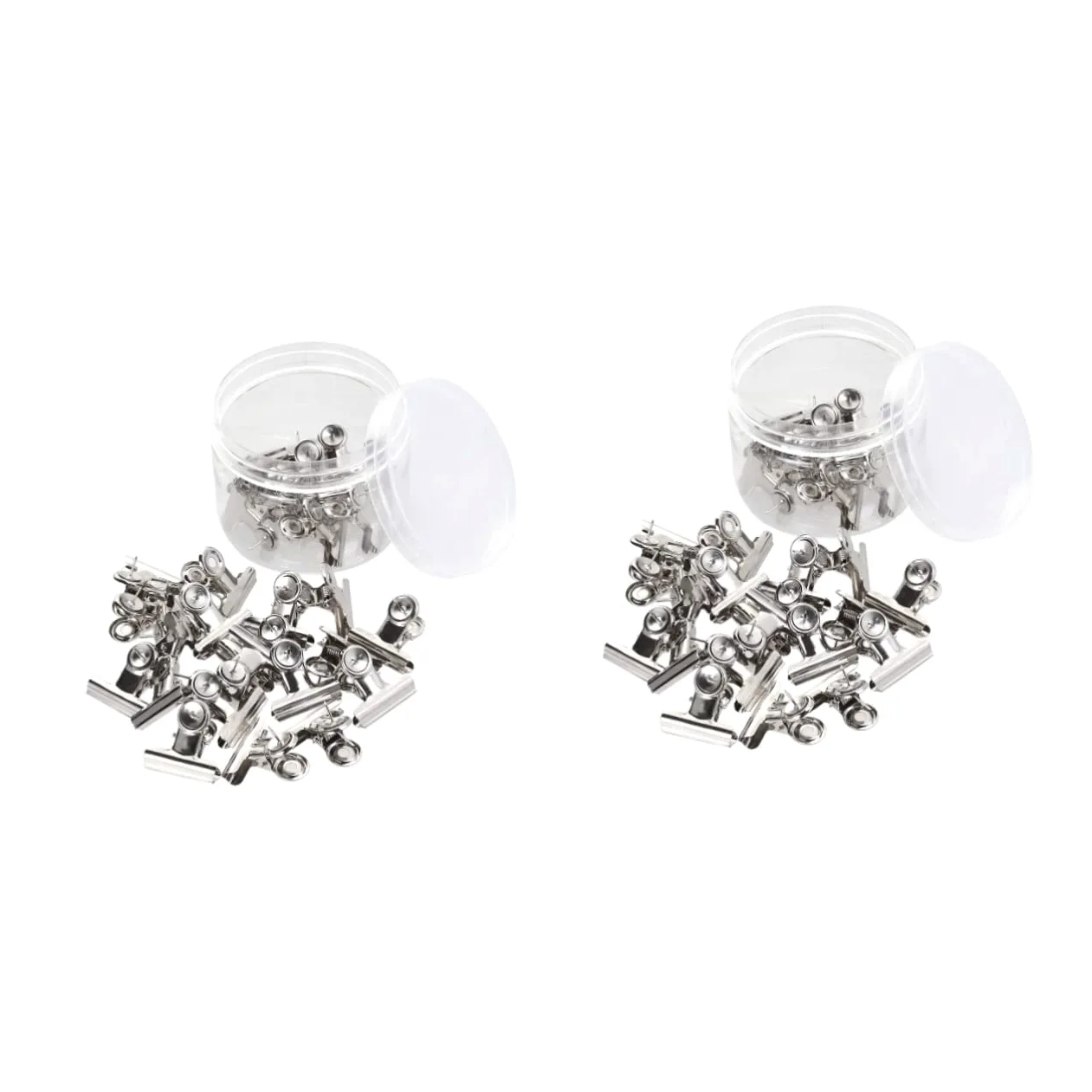 NUOBESTY 60pezzi Clip Binder Metalliche Per Ufficio Clip Da Scrivania Regolabili Per Organizzare Documenti e Forniture Di Cancelleria Confortevoli e Resistenti Nero