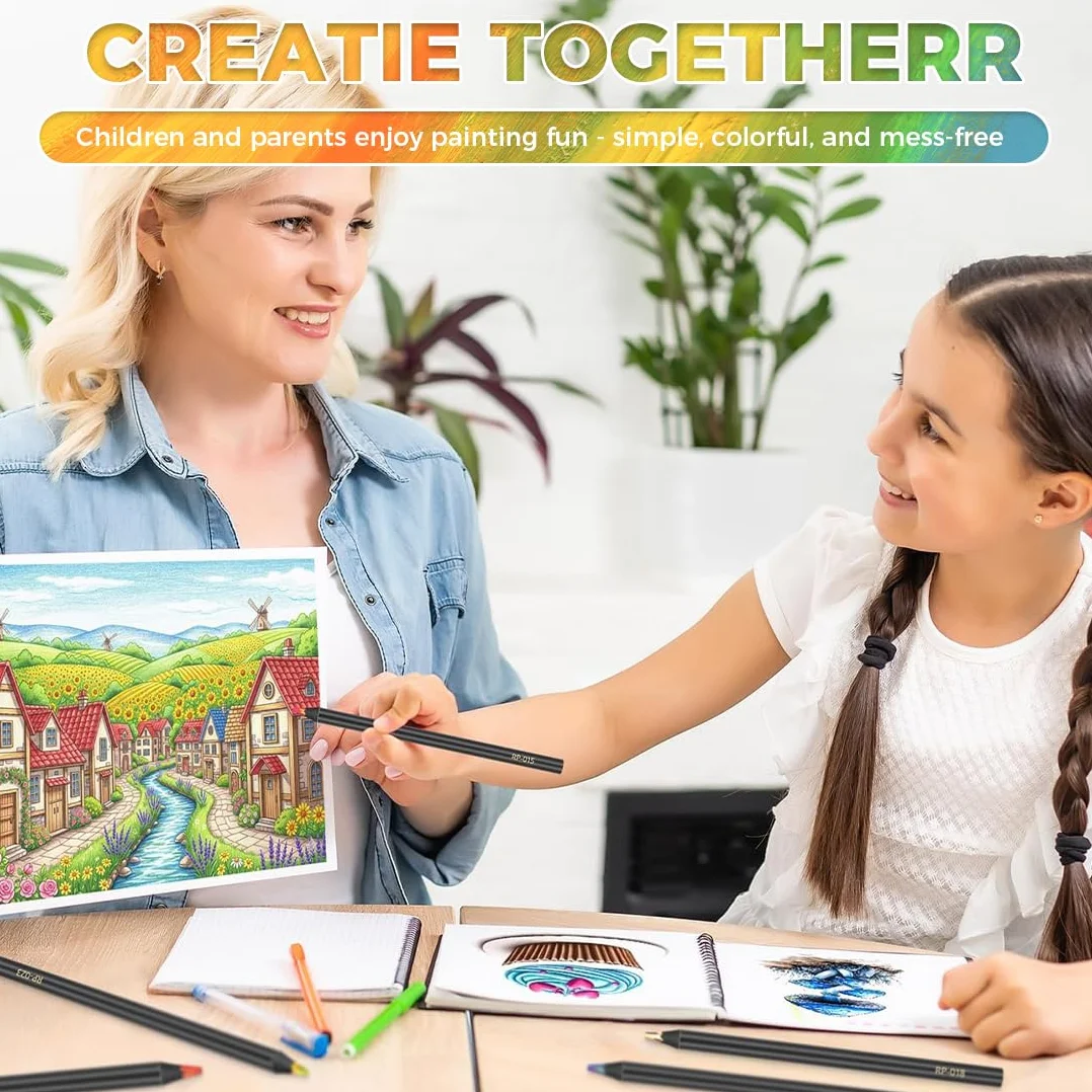 Matite Colorate Jumbo Arcobaleno Multicolori per Bambini e Adulti, Materiale Scolastico e Artistico