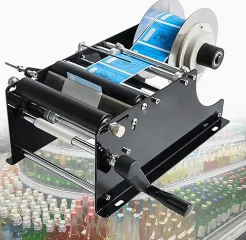 Stampante Manuale per Etichette adesive Dispositivo di incollaggio di Dimensioni Regolabili per un'applicazione efficiente di Etichette su lattine,plastica,Bottiglie di Vetro