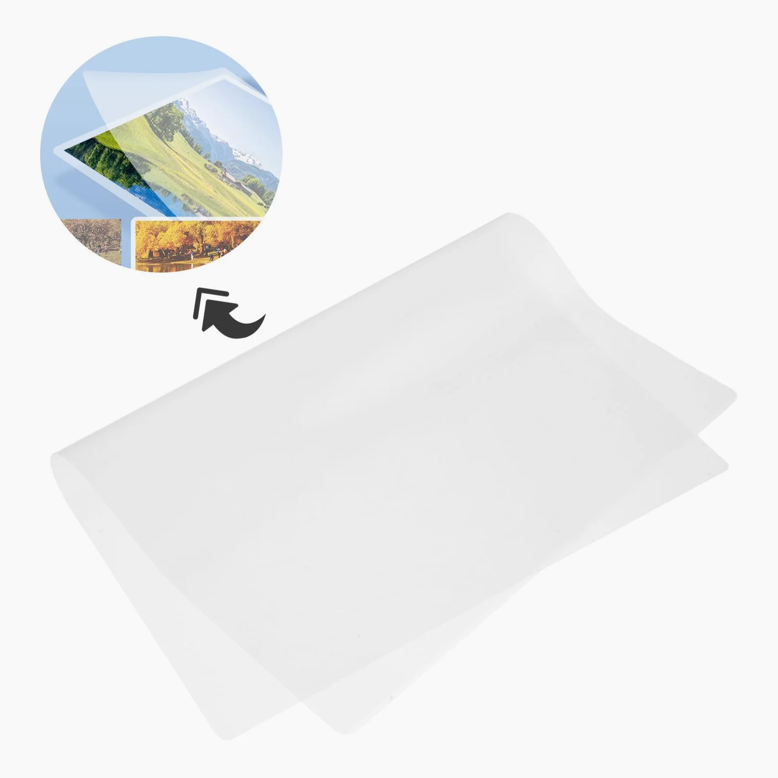 Pellicola Plastificante A4 100 Fogli in Pvc per Documenti | Trasparenza Elevata, Protegge da Pieghe e Strappi, Uso Business e Personale