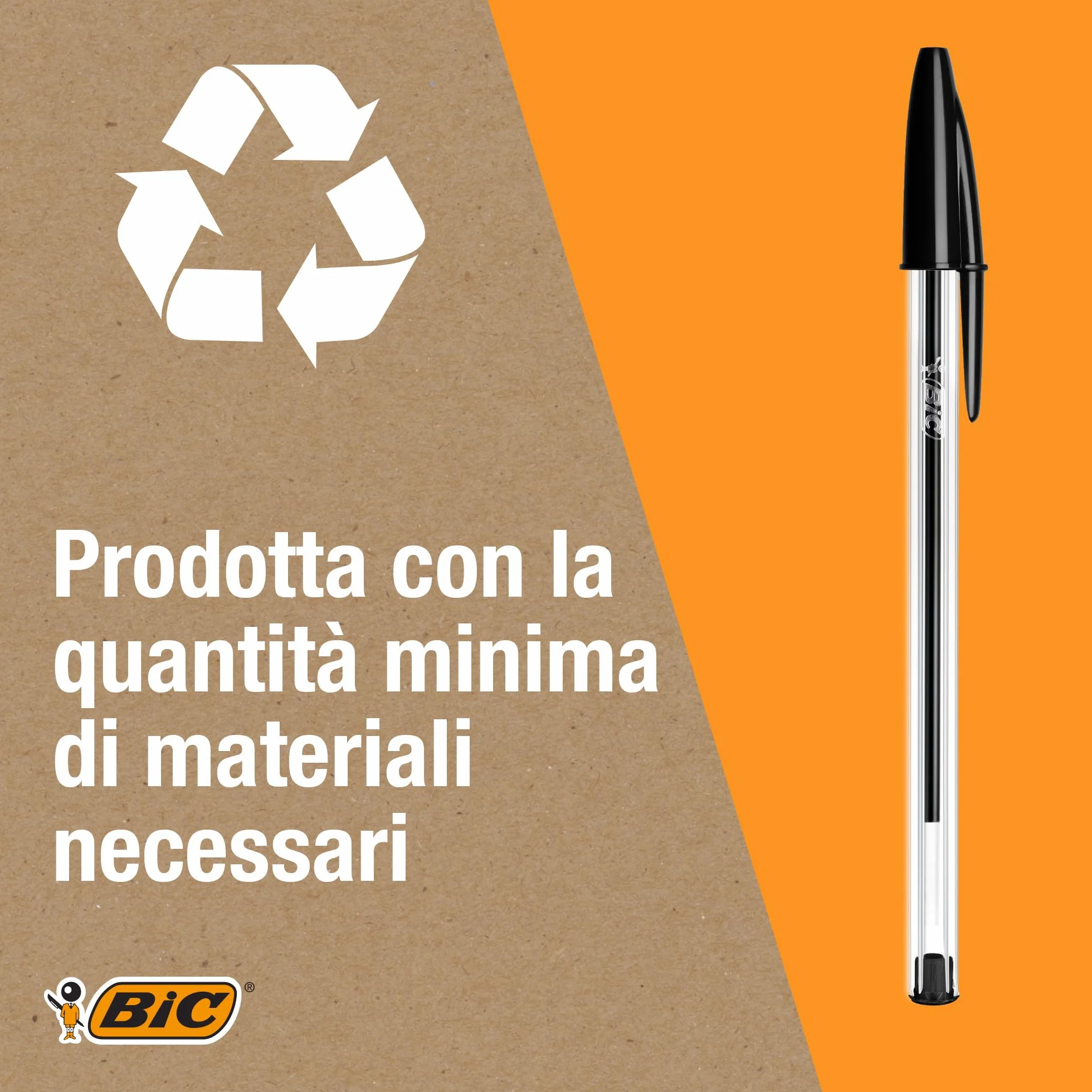 BIC Cristal Original Penne Blu a Sfera Punta Media 1.0mm 150 Unità Cancelleria Ufficio