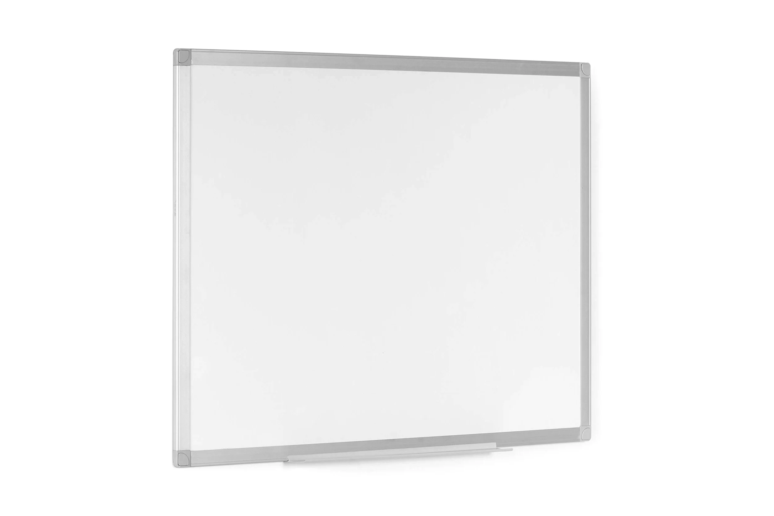 Lavagna Magnetica Bianca, 60 x 45 cm, Lavagna Cancellabile A Secco Con Cornice Sottile In Alluminio Anodizzato, Superficie In Acciaio Smaltato