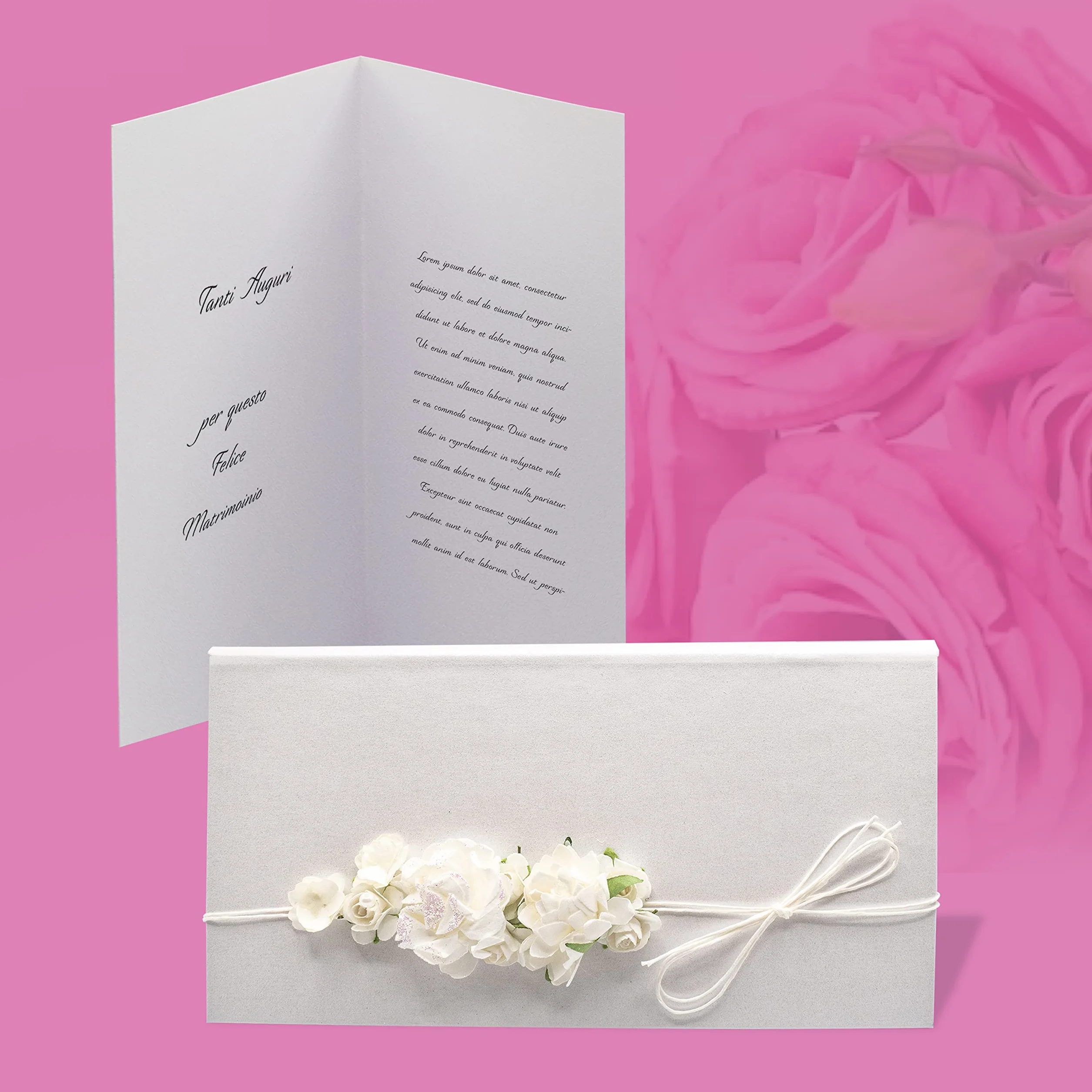 Busta Portasoldi per Matrimonio 10.5 x 19.5 cm Bianco