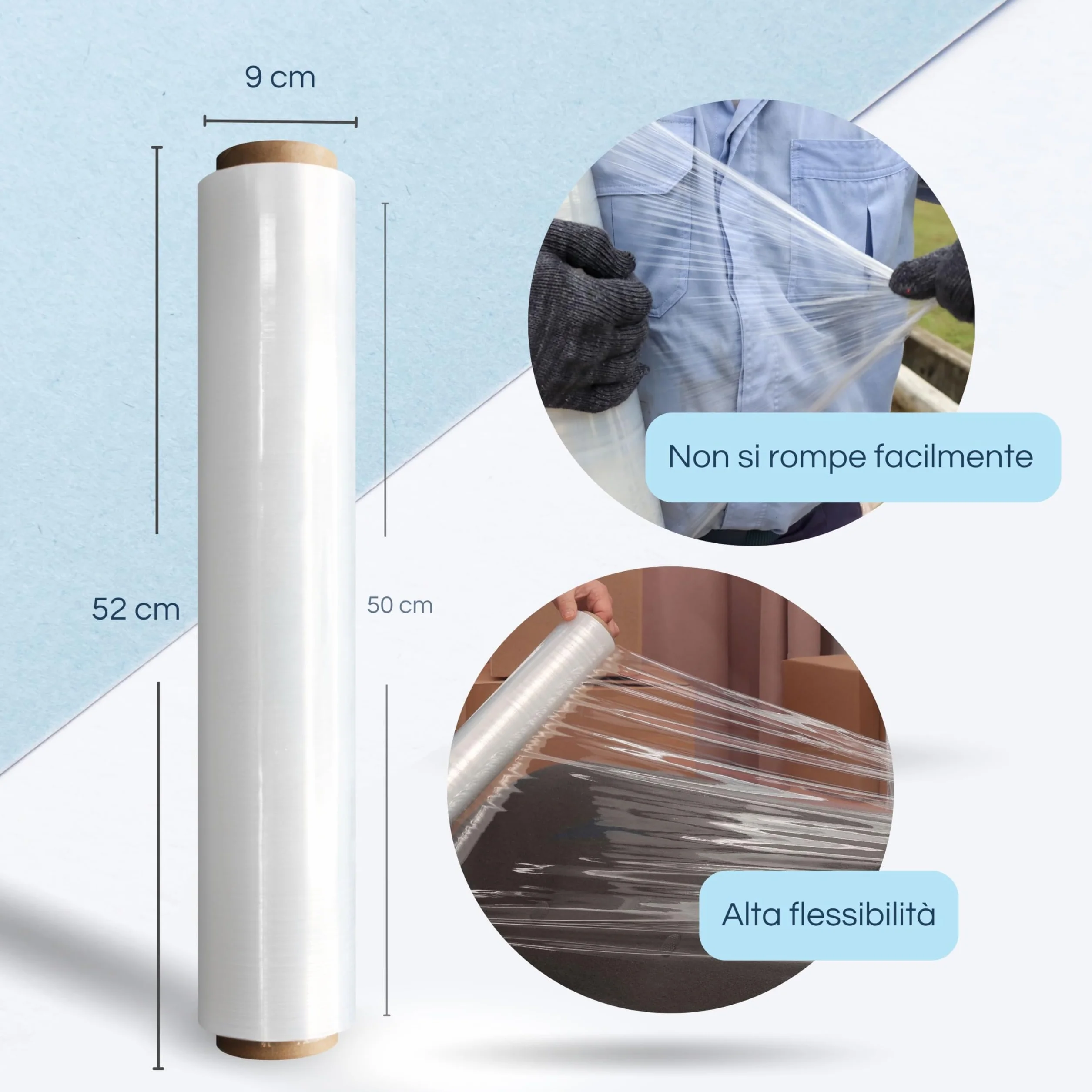 Raylu Paper Film per imballaggio industriale resistente alta elasticità 6 pezzi