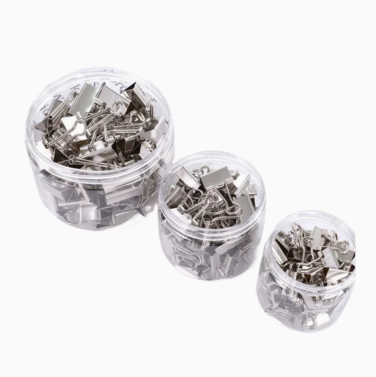 Metallo Foldback Clips Clip for carta a coda di rondine in metallo argentato da 100 pezzi | Graffetta for carta 15 19 25 32 mm Clip for raccoglitore pieghevole Morsetti con impugnatura(25mm)