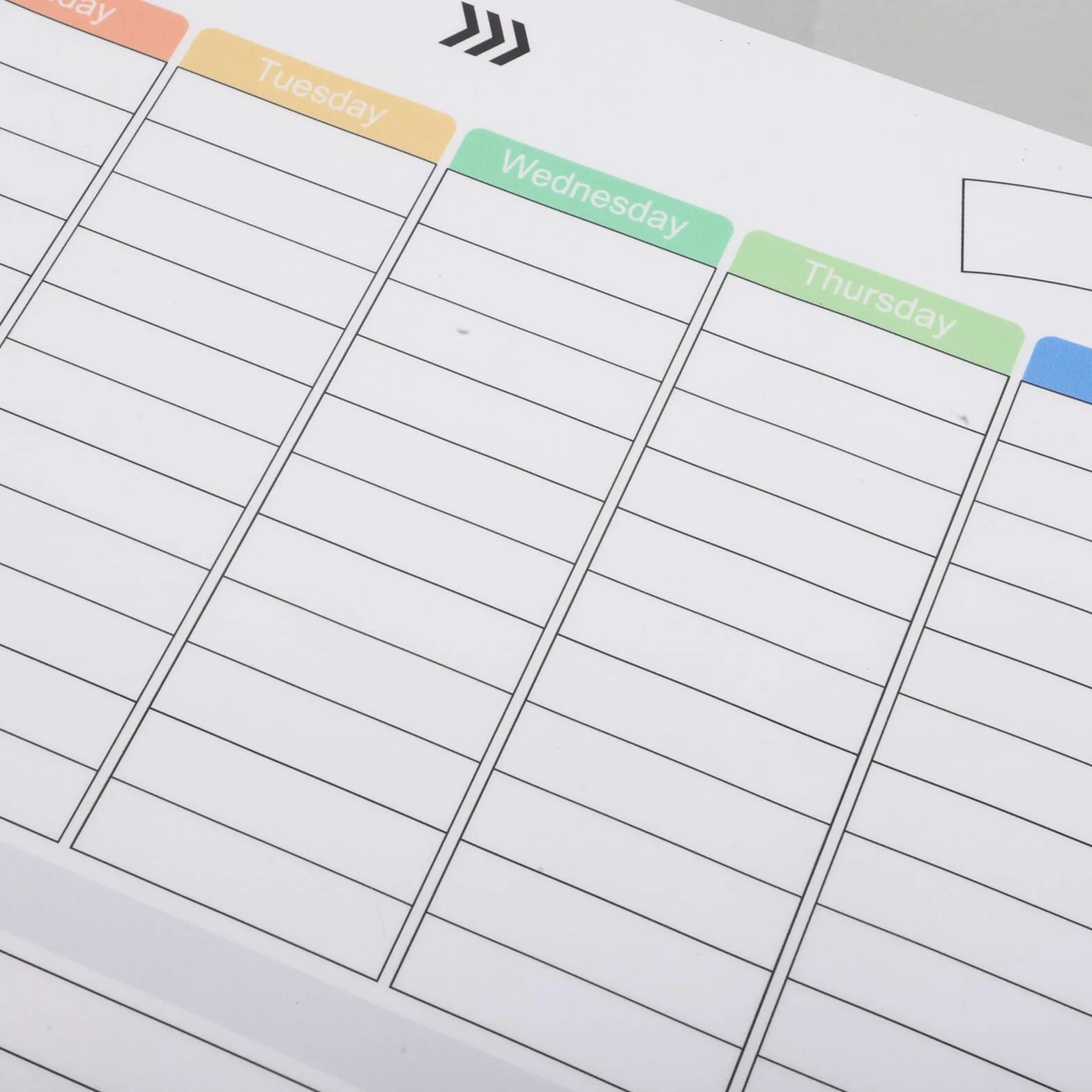 Calendario Magnetico Settimanale da Parete e Frigorifero con Lavagna Cancellabile Secco Kit Completo con Pennarelli Magnetici e Cancellino per Organizzazione Famiglia e