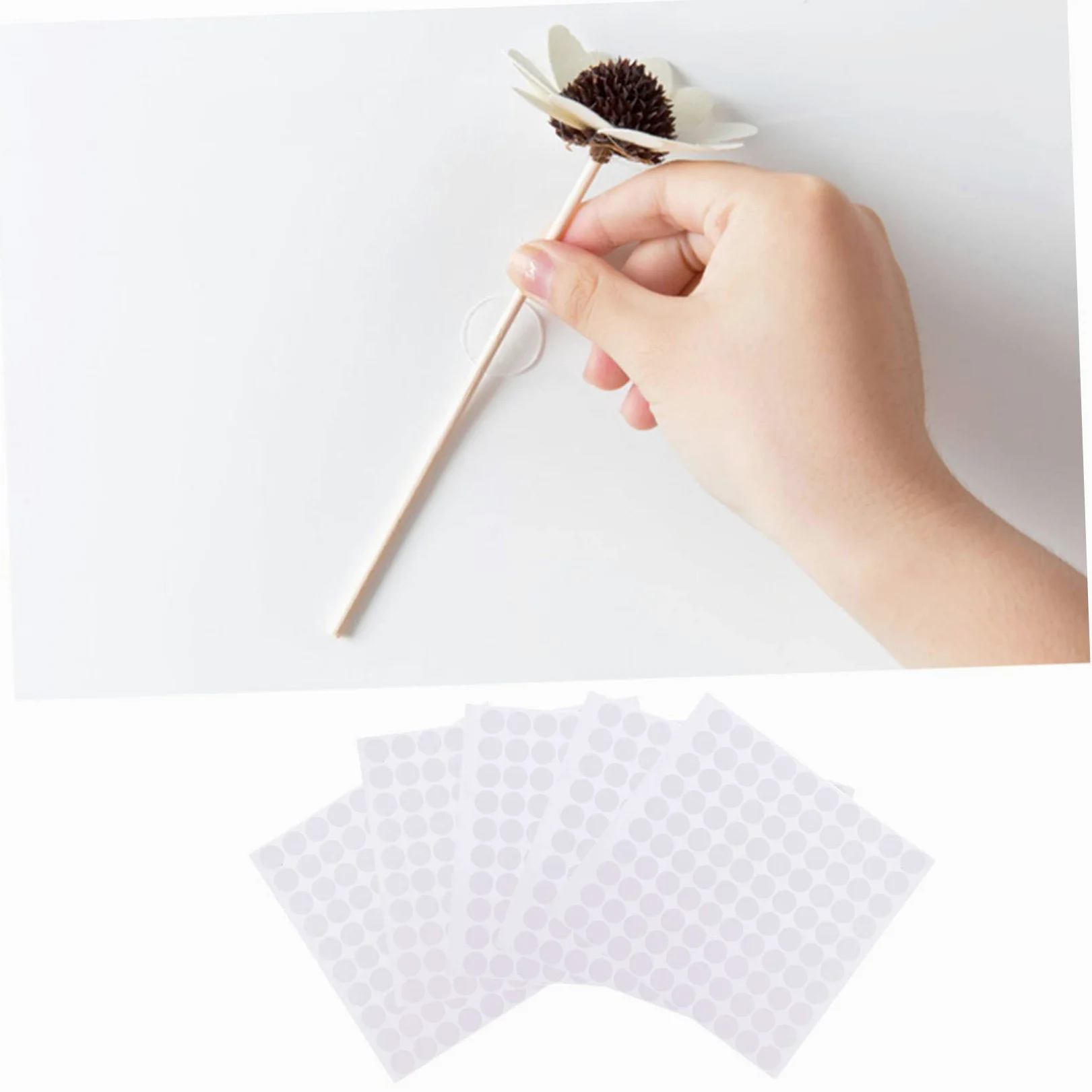 HOMSFOU 3 set Nastro Biadesivo Con Trasparenti Sottile Spesso Resistente Rimovibile In Schiuma Decorativa 20 fogli*3