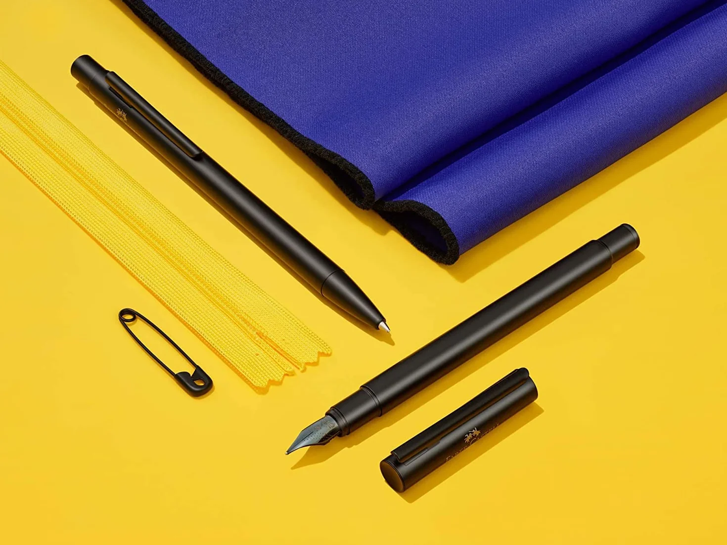 Faber-Castell - Penna a sfera Neo Slim, nero | Roller raffinato con corpo sottile in metallo e punta in ceramica
